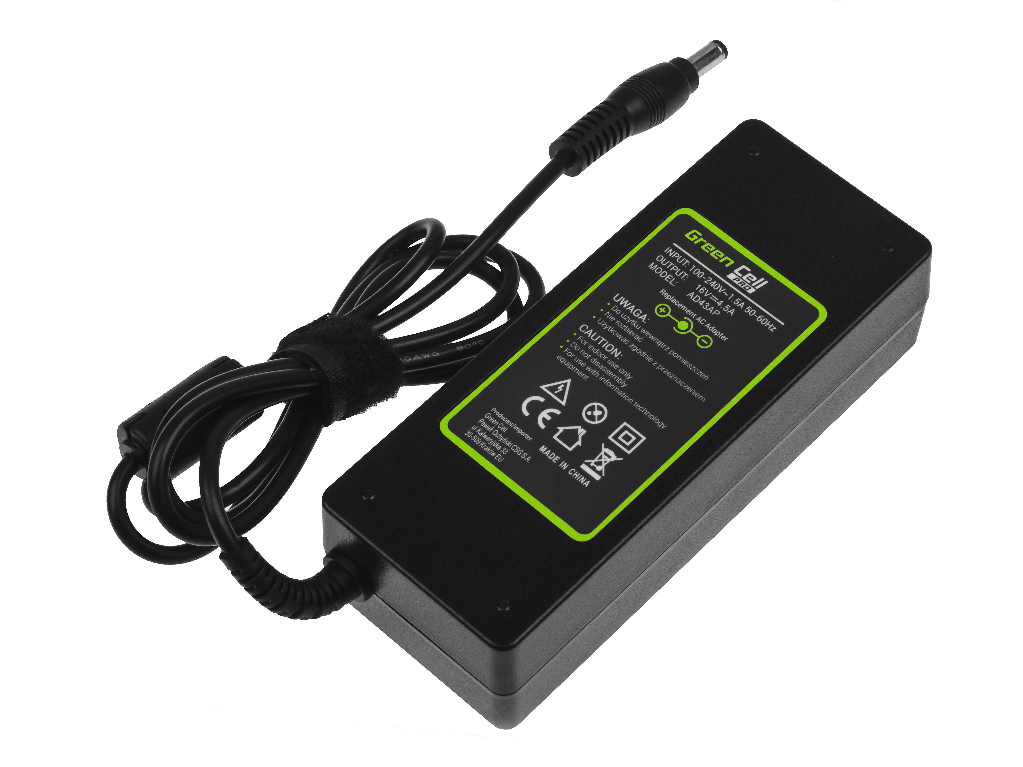 PRO Adapter 16V 4.5A 72W Voor de Lenovo IBM ThinkPad T20 T21 T22 T23 T30 T40 T41 T42 T43 R50 R50e R52