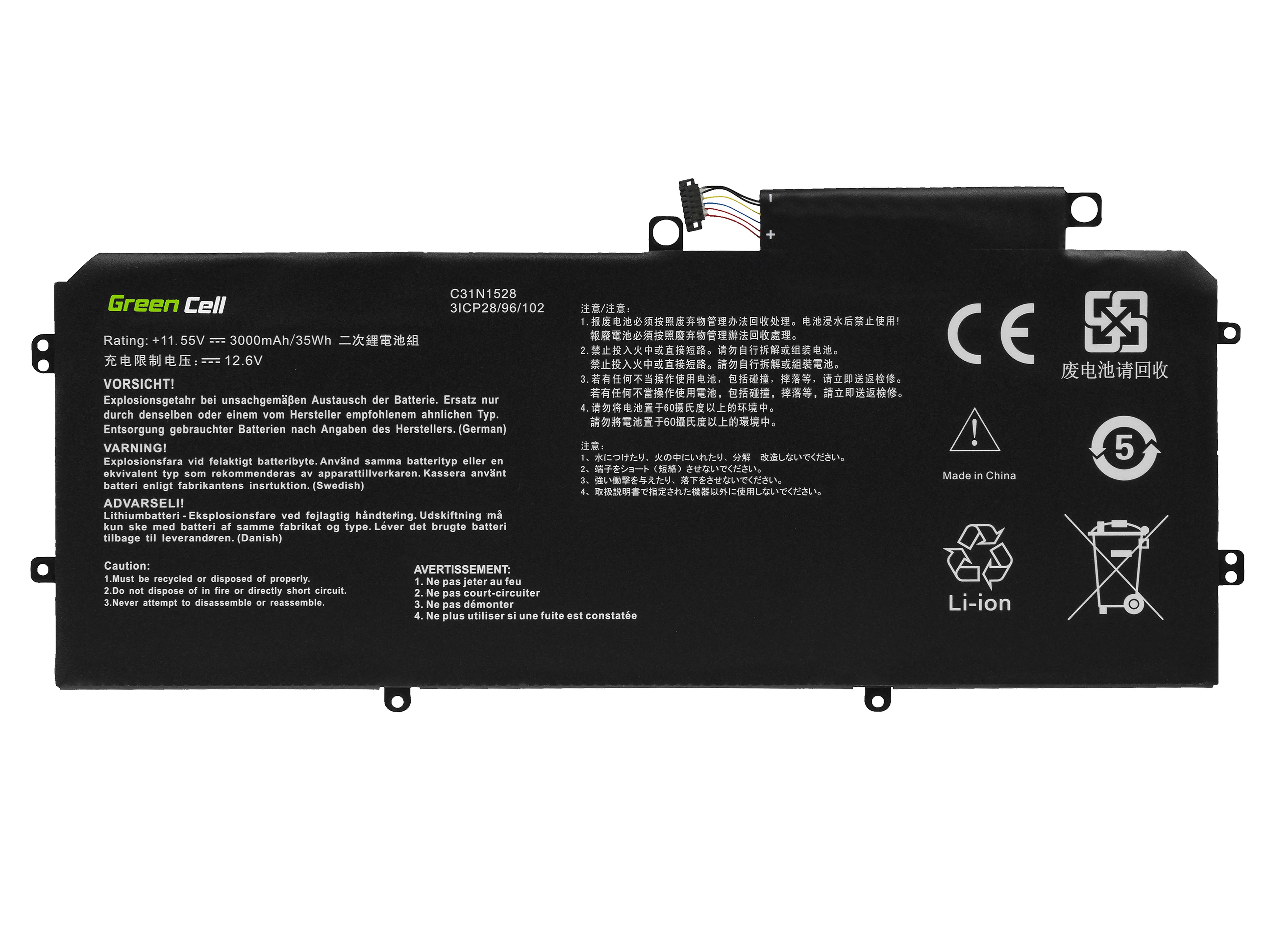 batterij C31N1528 voor Asus ZenBook Flip UX360C UX360CA thumbnail 3