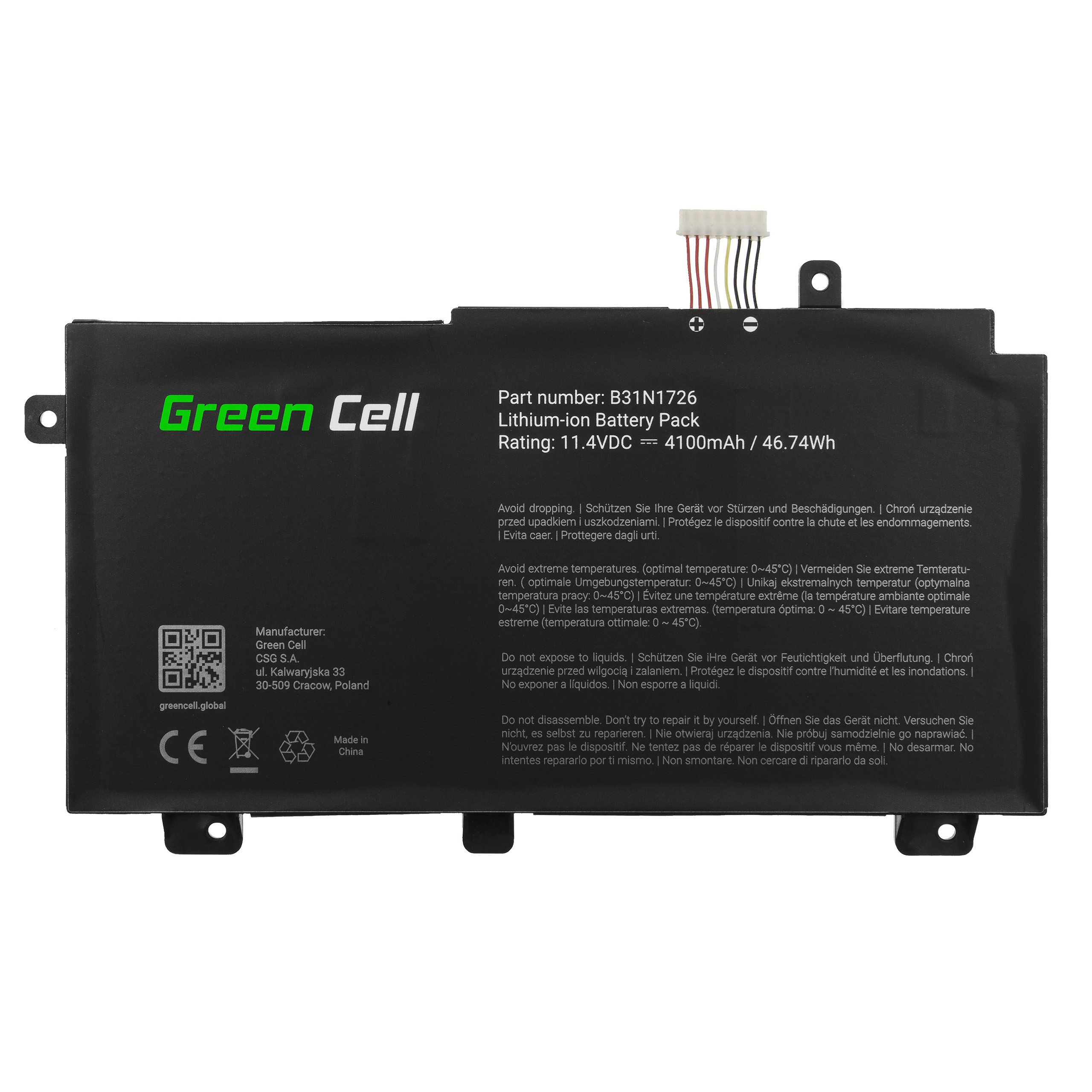 Batterij B31N1726 voor de Asus TUF Gaming FX504 FX504G FX505 FX505D FX505G A15 FA506 A17 FA706 thumbnail 4