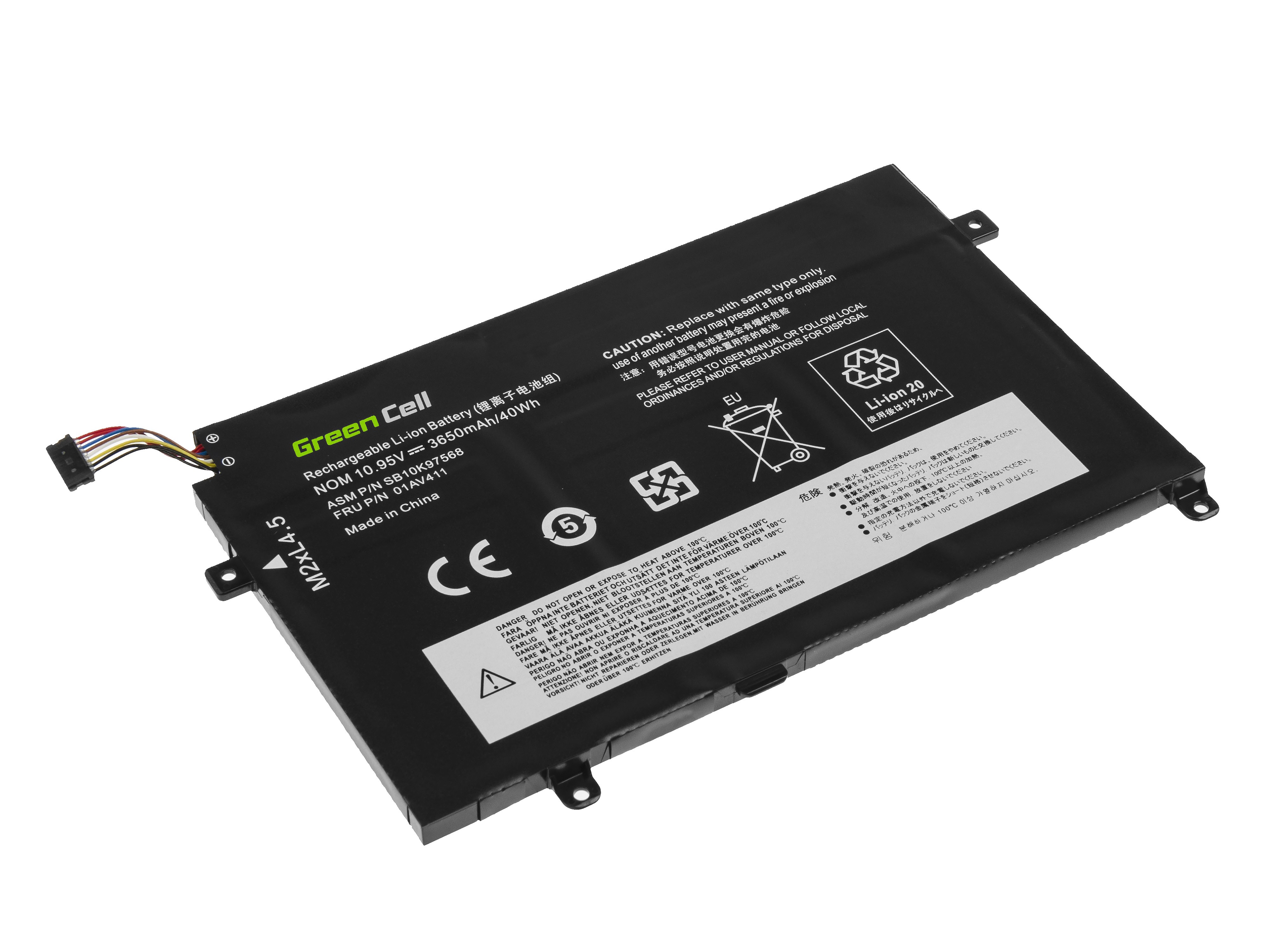 Batterij  01AV411 01AV412 01AV413 Voor de Lenovo ThinkPad E470 E475
