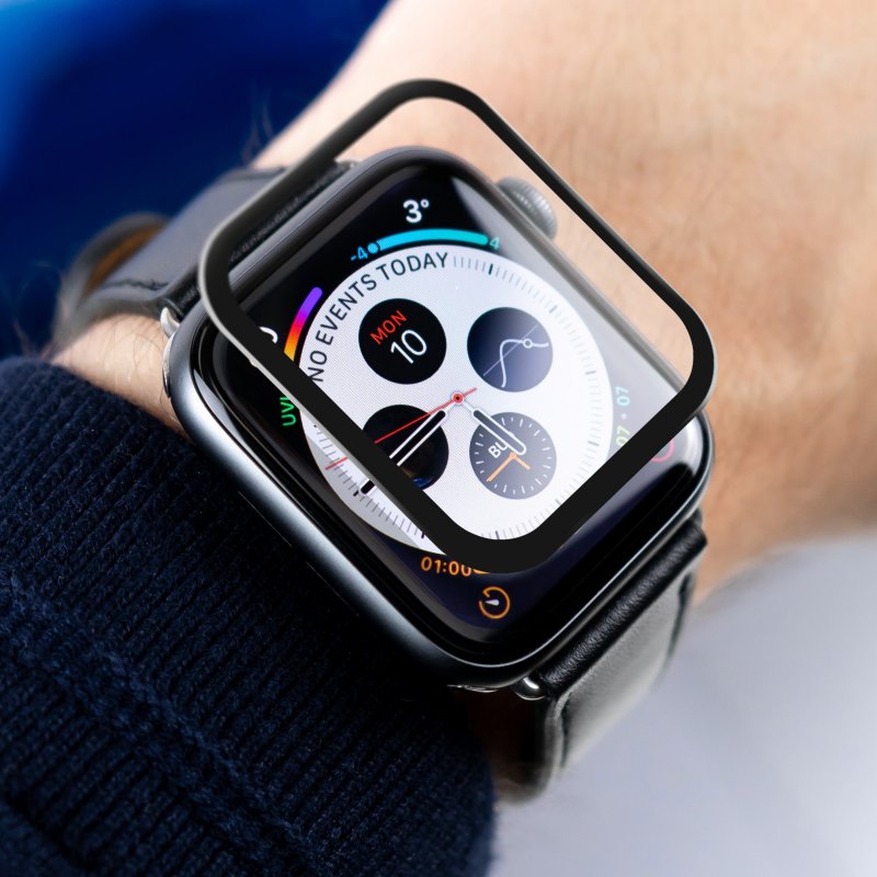 2x GC Clarity gehard glas voor Apple Watch 5 40 mm thumbnail 4