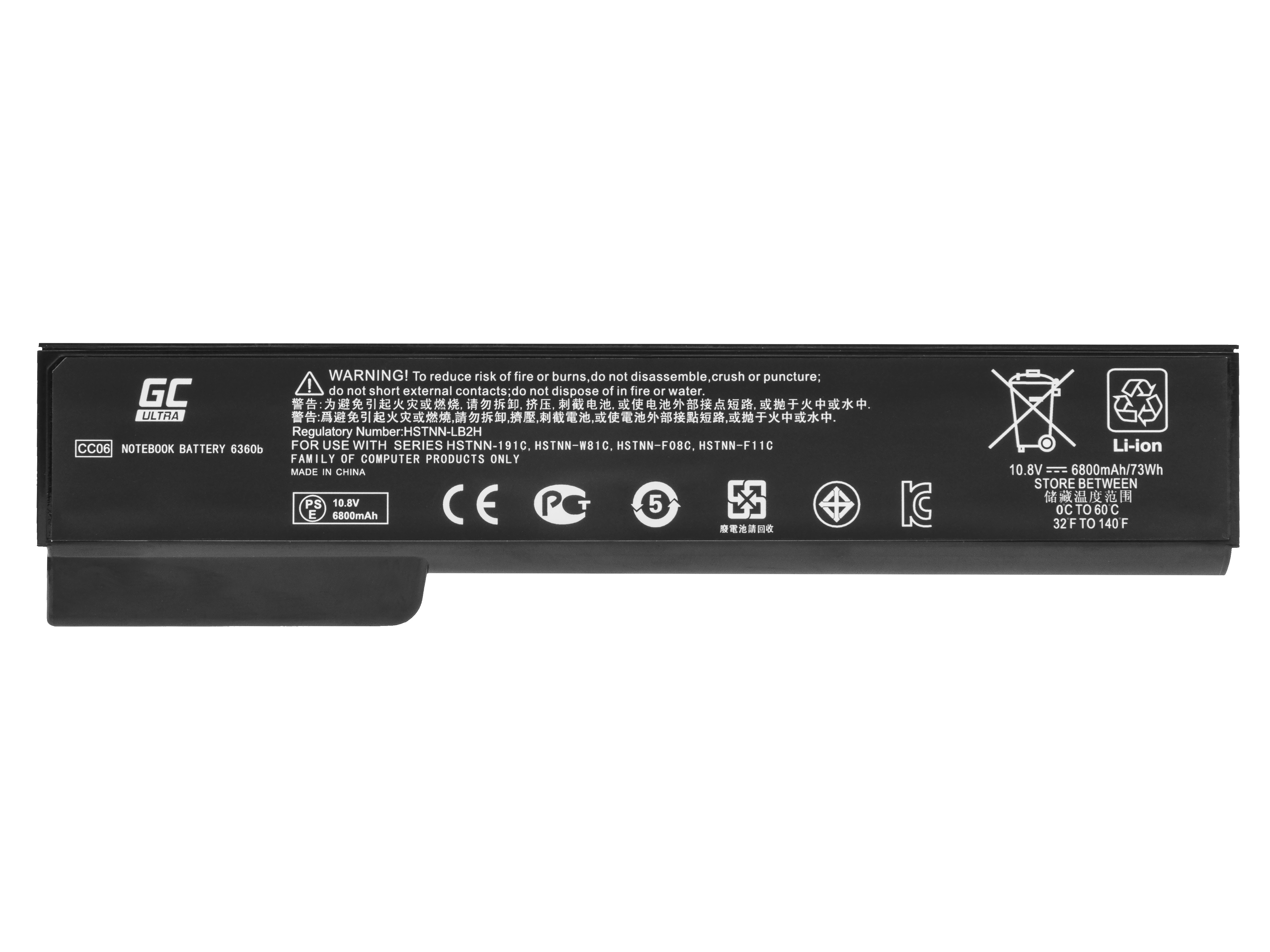 Laptop batterij ULTRA CC06XL voor HP EliteBook 8460p 8460w 8470p 8560p 8570p ProBook 6460b 6560b 6570b thumbnail 3