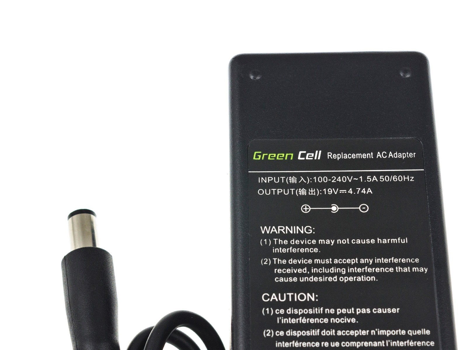 Oplader  AC Adapter voor HP 90W / 19V 4.74A / 7.4mm-5.0mm