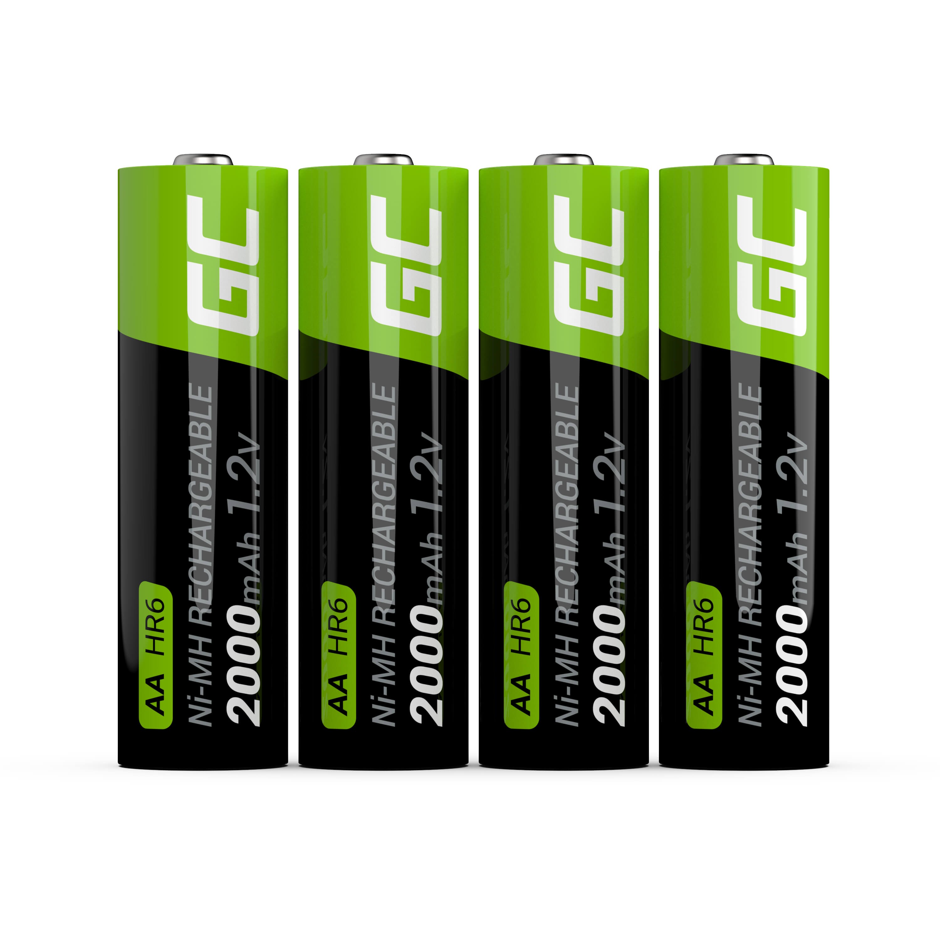 GreenCell Green Cell GR02. Type batterij: Oplaadbare batterij, Battery size(s): AA, Batterijtechnologie: Nikkel-Metaalhydride (NiMH). Hoogte: 50,5 mm, Diameter: 1,45 cm. Type verpa