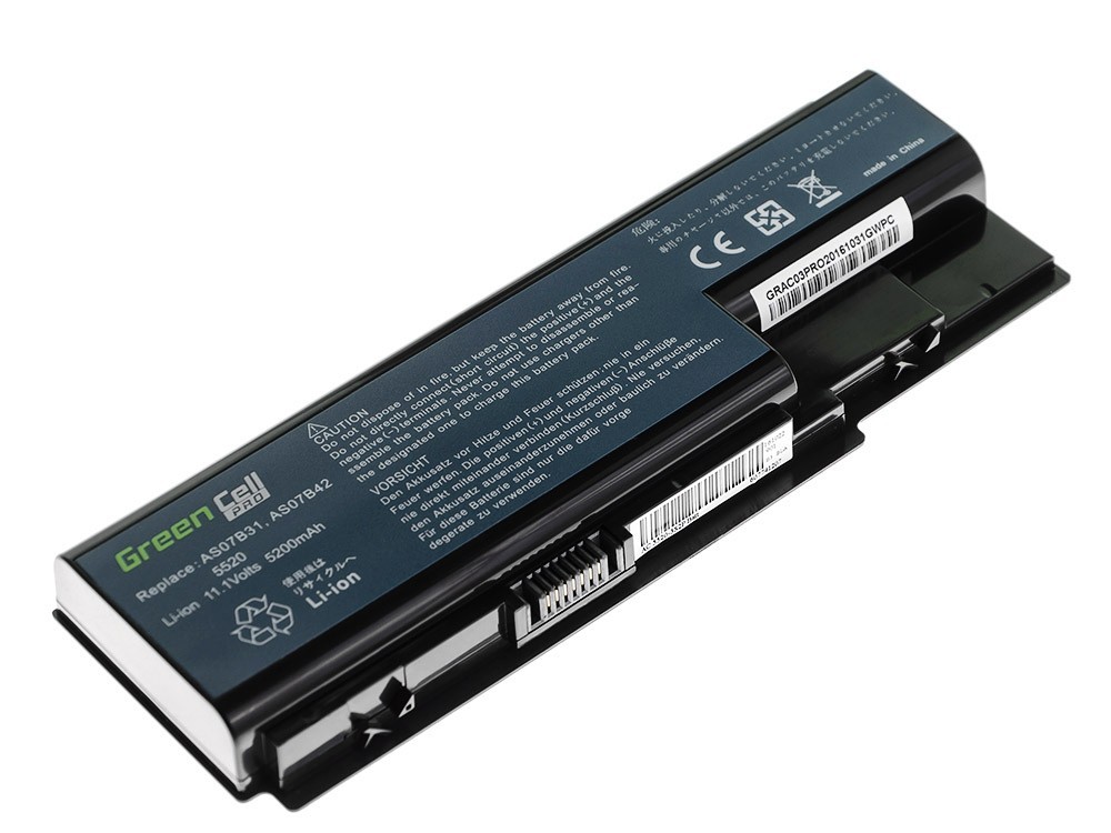 PRO Battery voor Acer Aspire 5520 AS07B31 AS07B32 / 11,1V 5200mAh