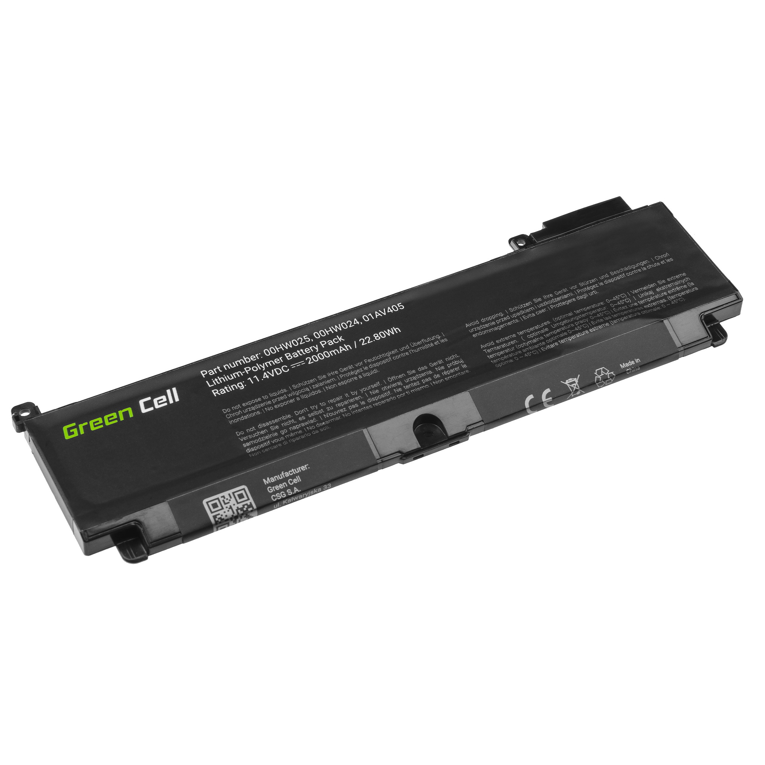 Batterij 01AV405 01AV406 01AV407 01AV408 voor de Lenovo ThinkPad T460s T470s