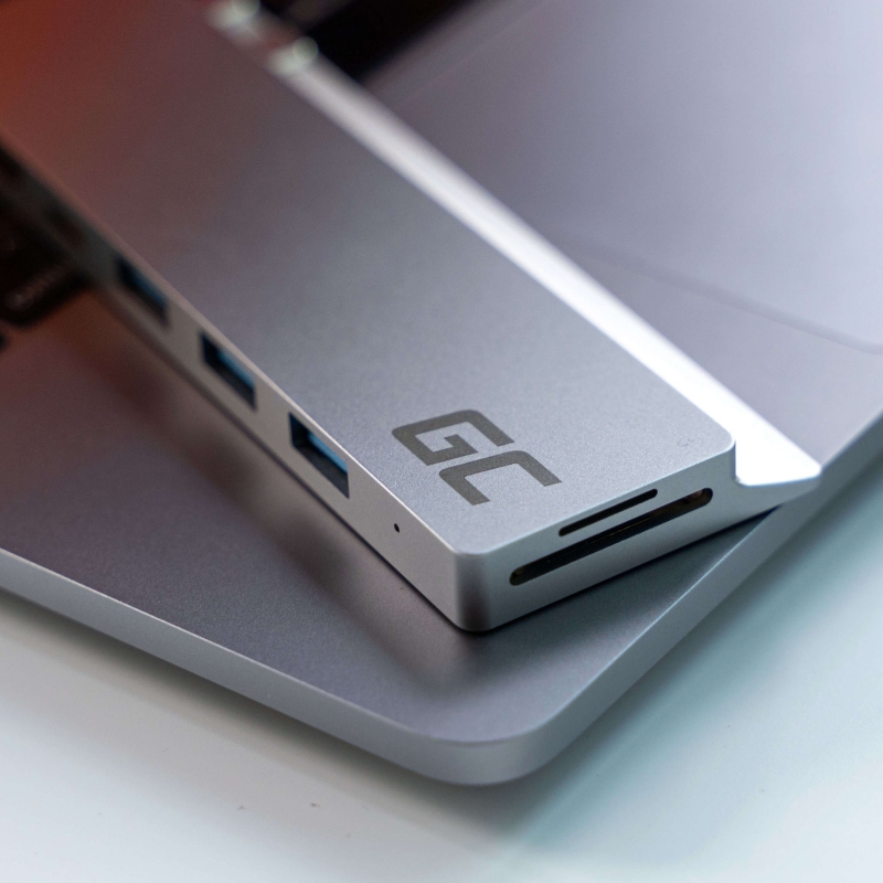 Adapter HUB Connect60 8in1 (Thunderbolt 3, USB-C, HDMI, 3x USB 3.0) voor Apple MacBook Air 2018, Pro 2016 en nieuwer thumbnail 5