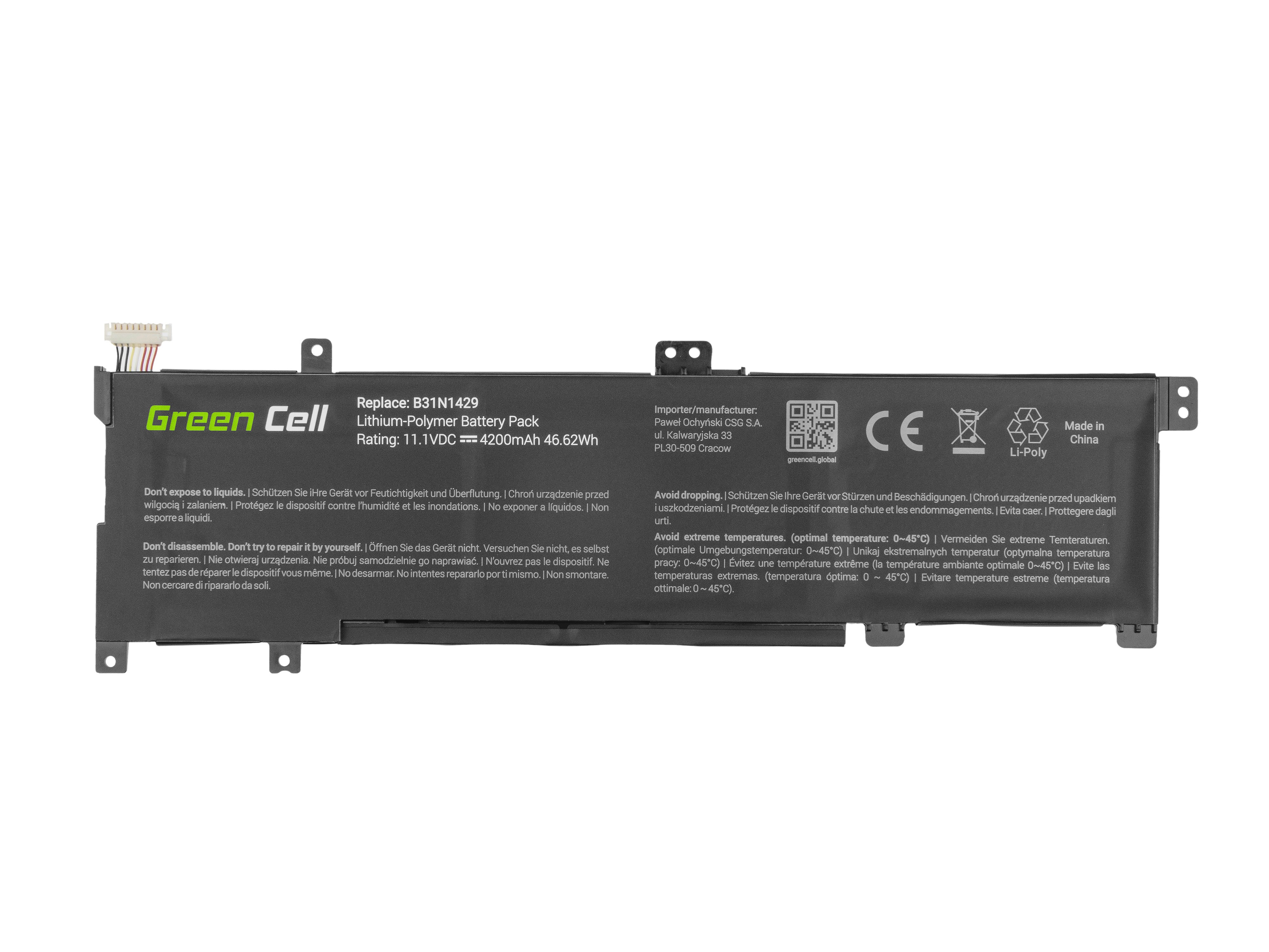 Batterij voor Asus A501L K501L K501U / 11,1V 4200mAh thumbnail 2