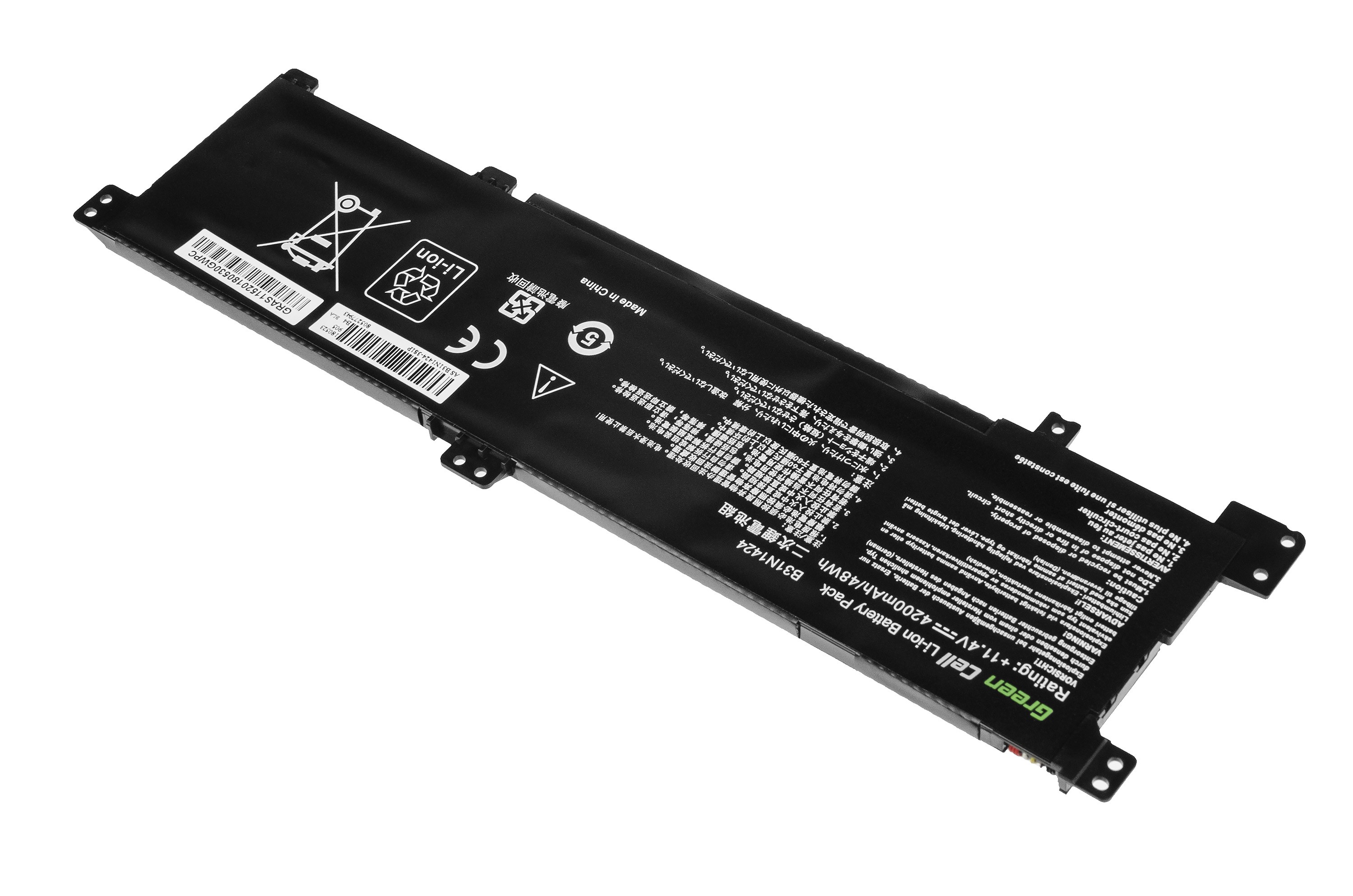 Batterij voor Asus K401 K401L K401U / 11,4V 4200mAh thumbnail 2