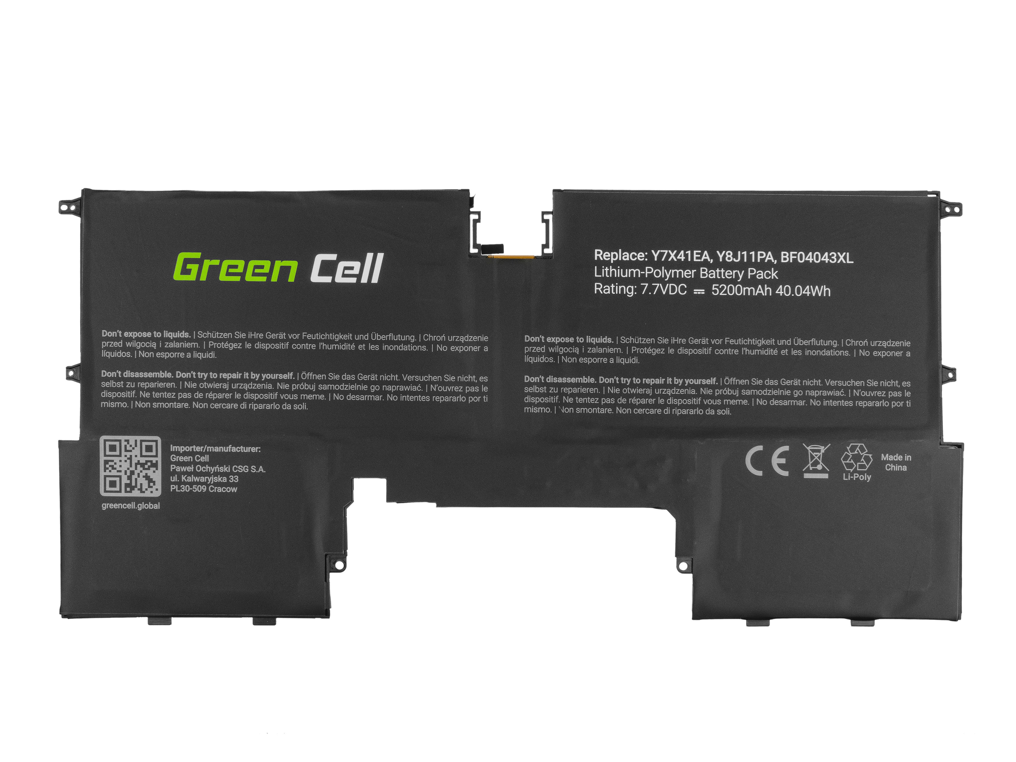 Batterij voor HP Spectre 13 13T / 7,7V 5200mAh thumbnail 2