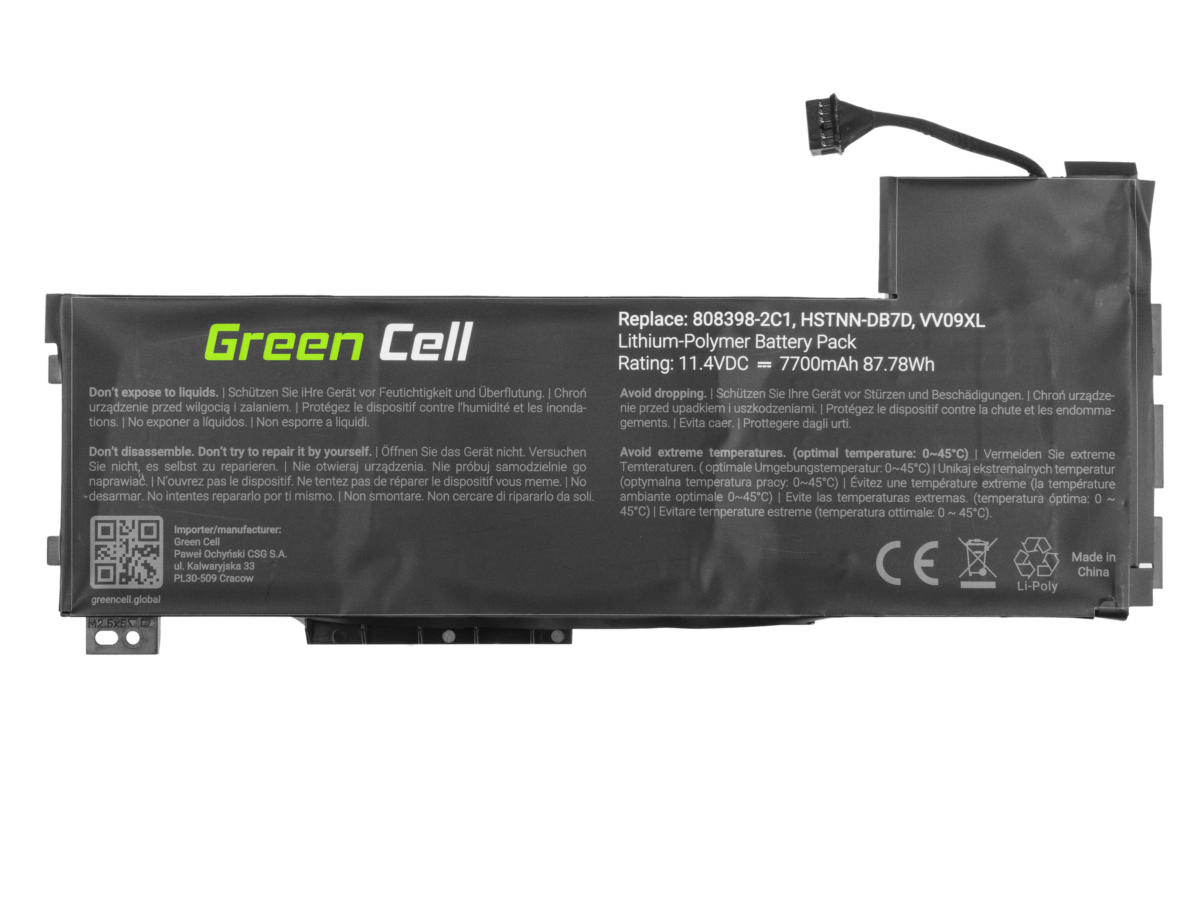 Batterij voor HP ZBook 15 G3 G4 / 11,4V 7700mAh thumbnail 2