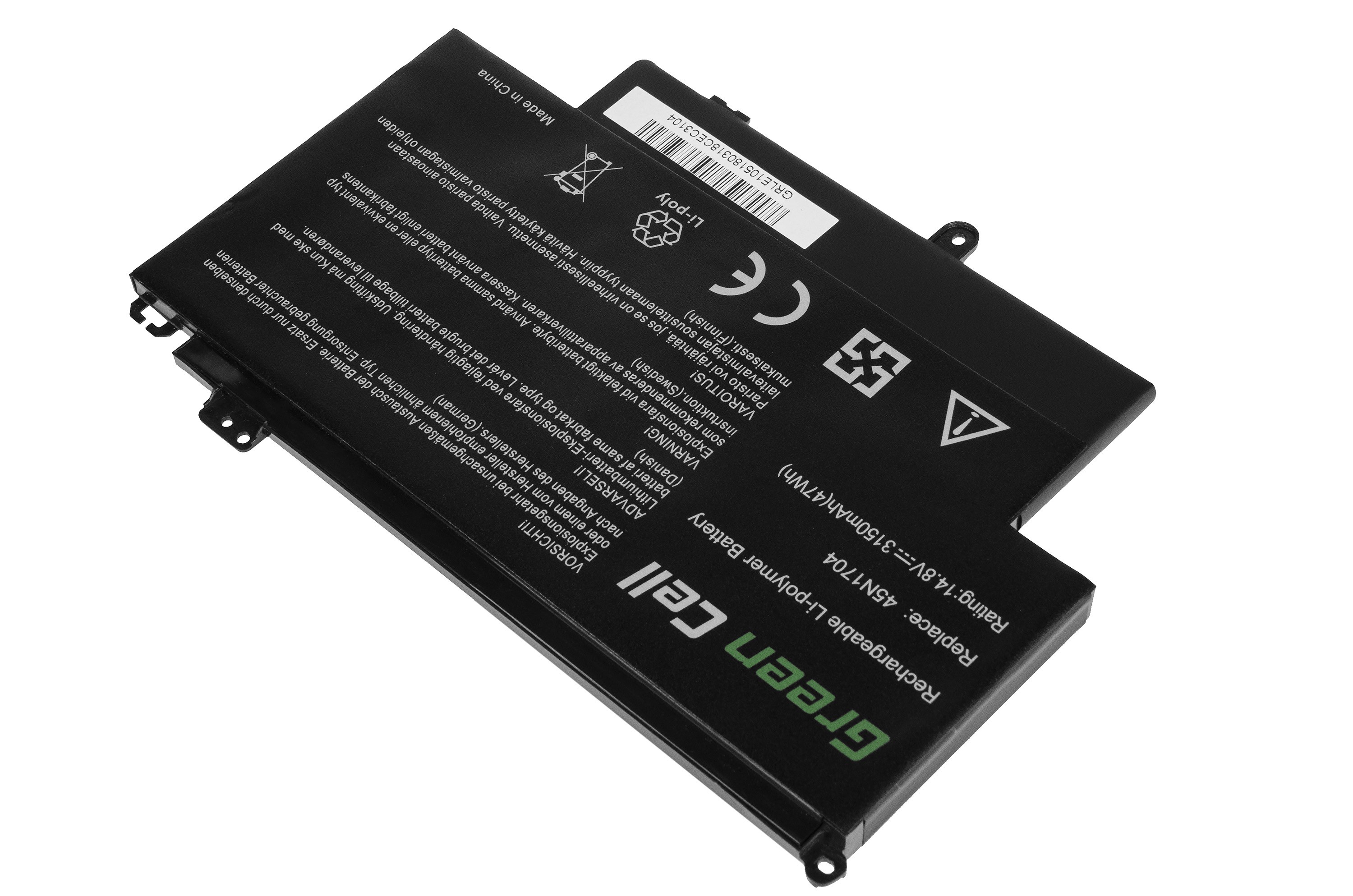 Batterij voor Lenovo ThinkPad Yoga 12 / 14,4V 3150mAh thumbnail 2