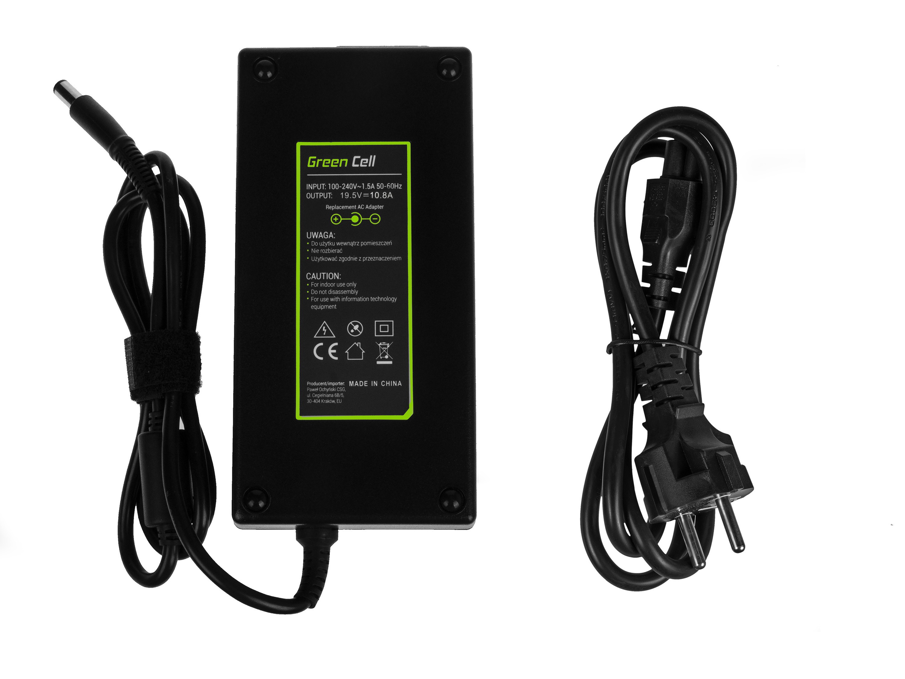 Oplader AC Adapter voor Dell 210W / 19.5V 10.8A / 7.4mm - 5.0mm PIN thumbnail 2