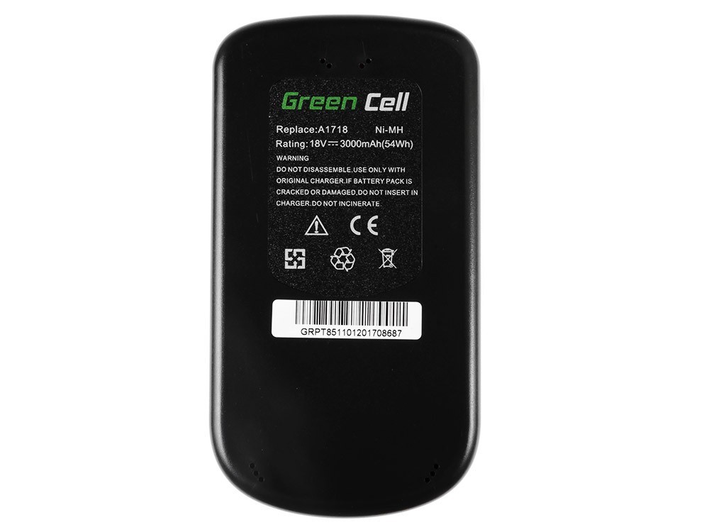 Gereedschap Batterij voor Black&Decker A18 A1718 HPB18 18V 3Ah thumbnail 2
