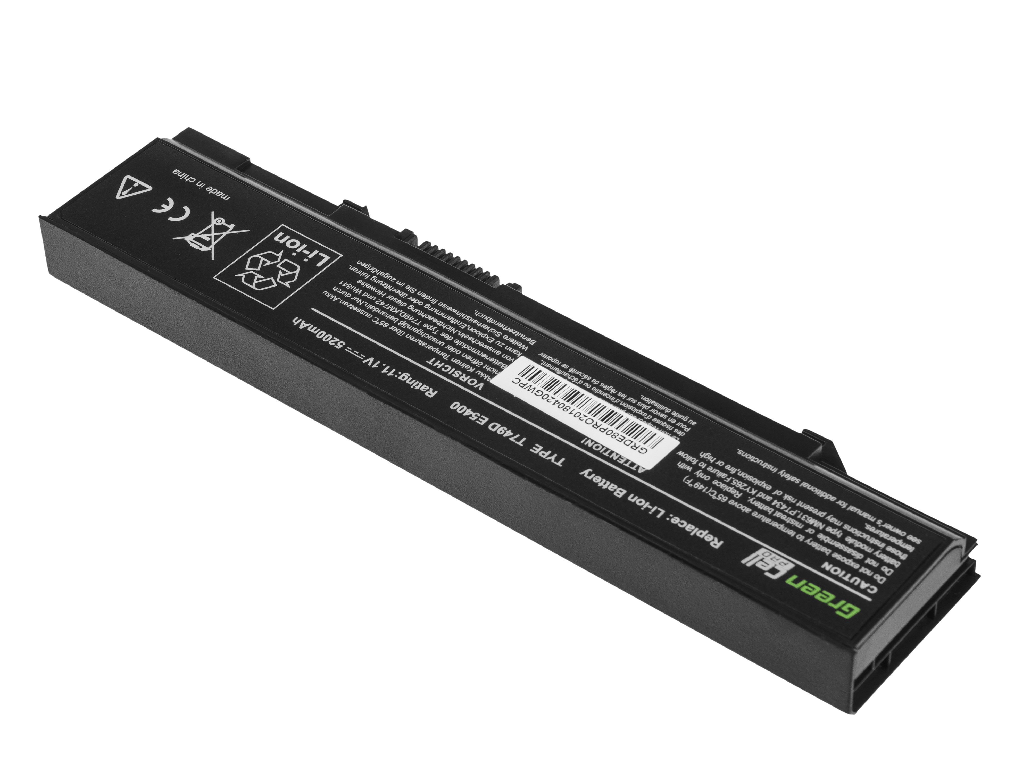 PRO Batterij voor Dell Latitude E5400 E5410 E5500 E5510 / 11,1V 5200mAh thumbnail 2