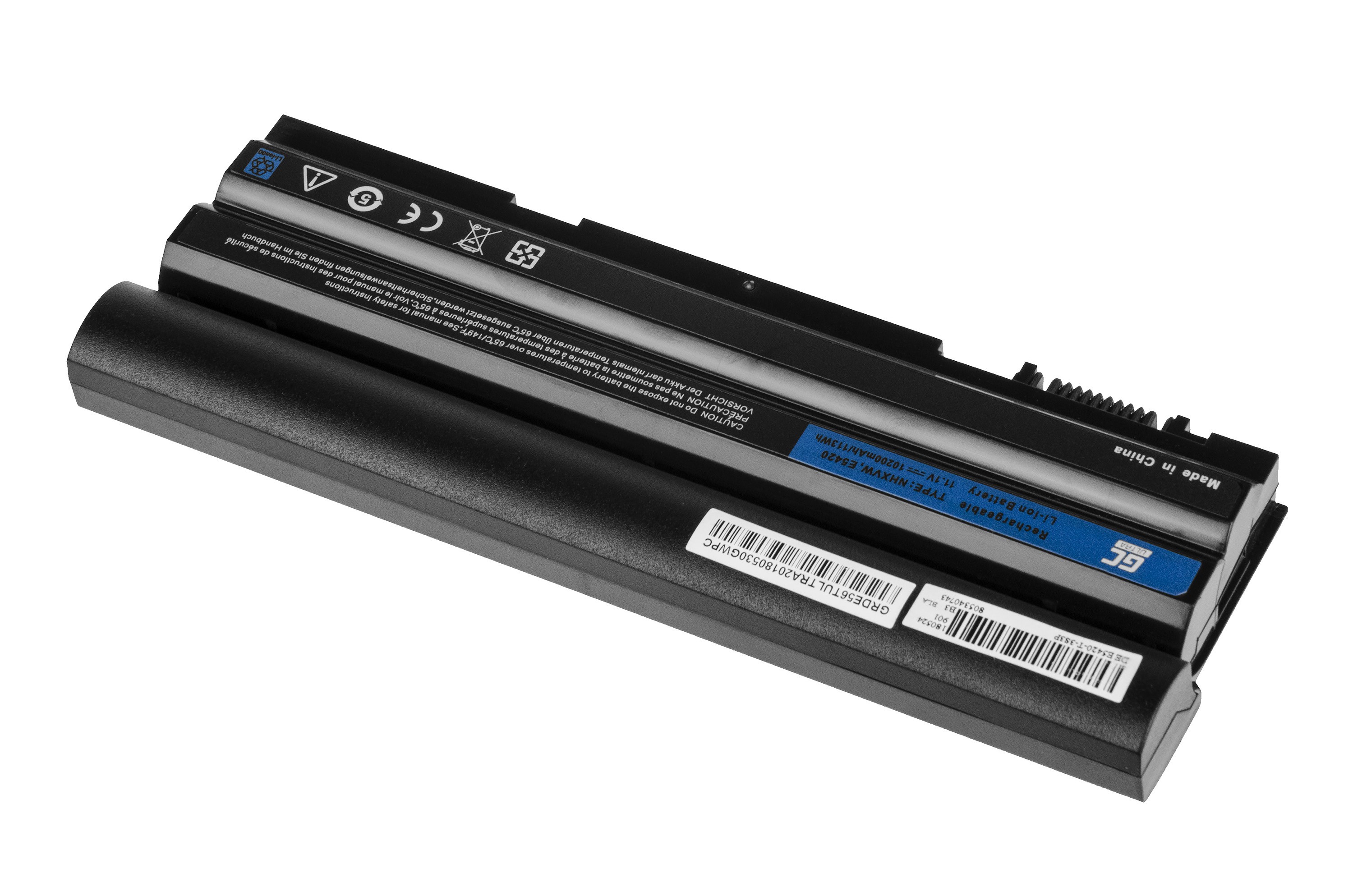PRO Batterij voor Dell Latitude E5520 E6420 E6520 E6530 / 11,1V 10200mAh thumbnail 2