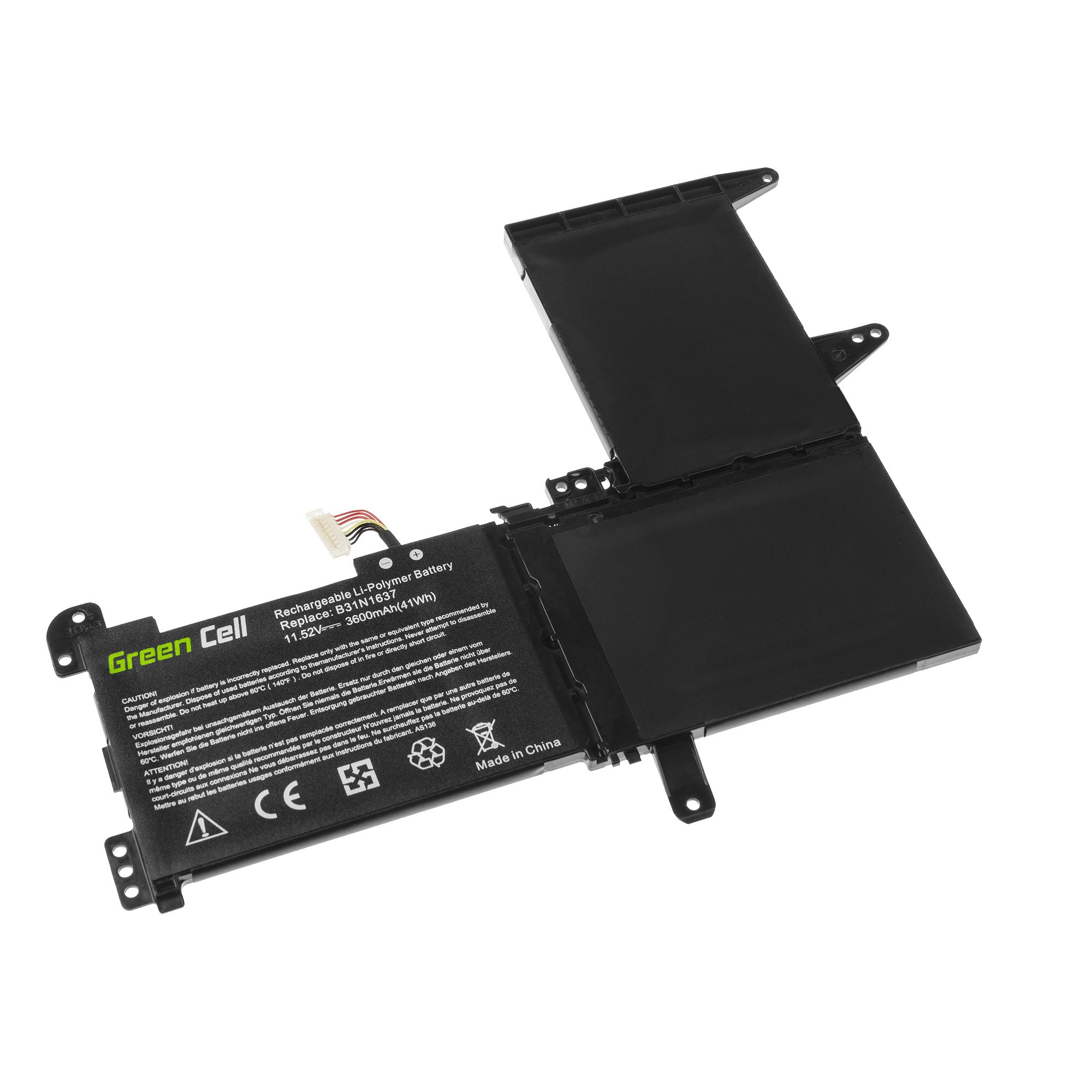 B31N1637 C31N1637 Batterij voor Asus VivoBook S15 S510 S510U S510UA S510UN S510UQ 15 F510 F510U F510UA / 11,52V 3600mAh