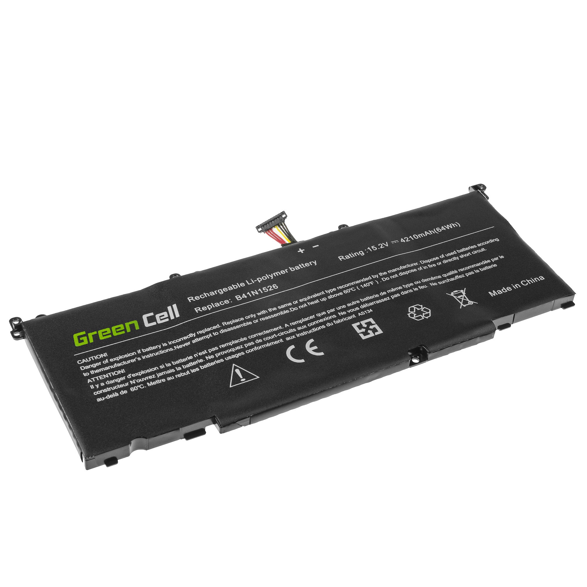 B41N1526 Batterij voor Asus FX502 FX502V FX502VD FX502VM ROG Strix GL502VM GL502VT GL502VY / 15,2V 4210mAh