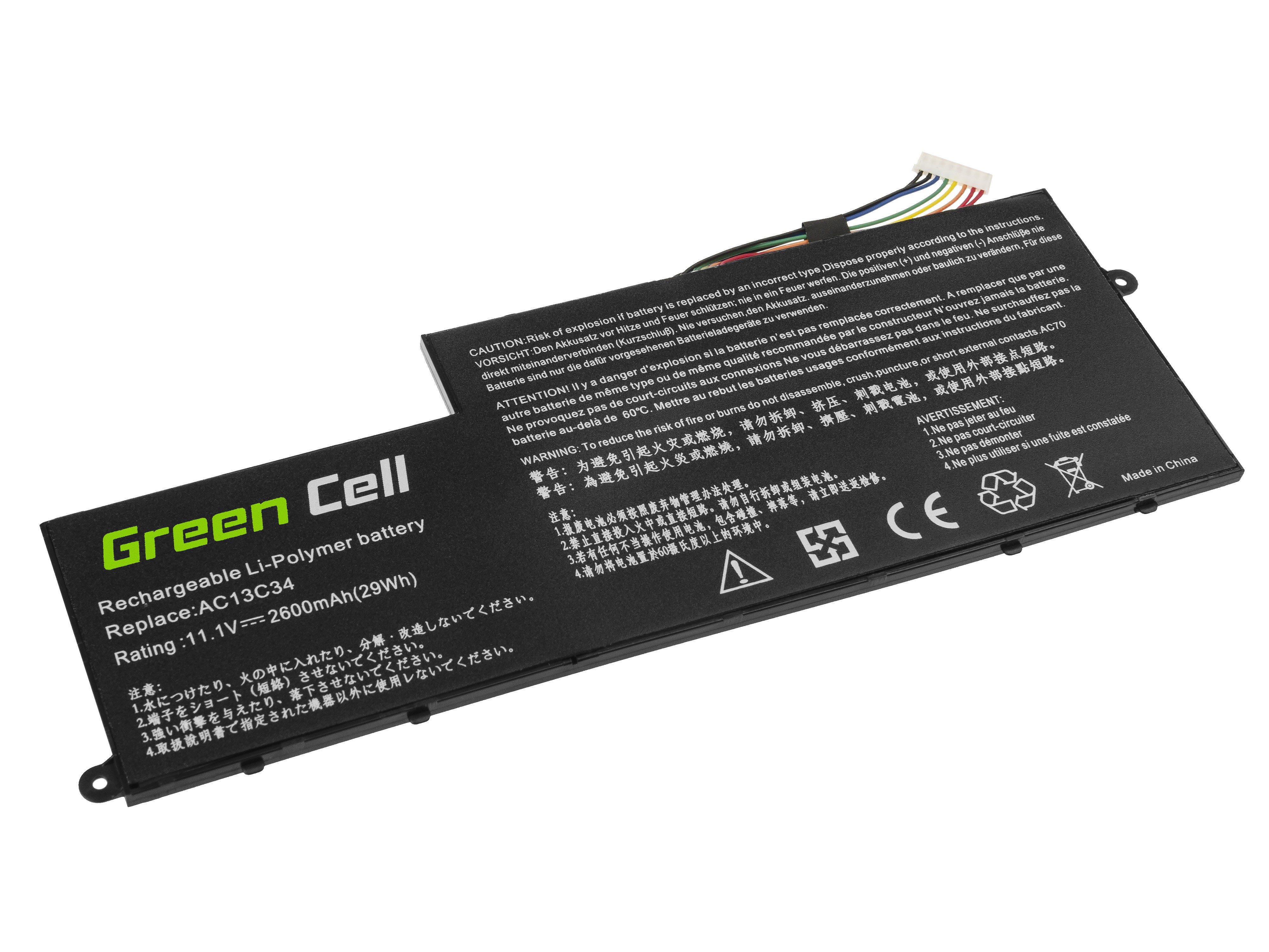 Batterij AC13C34 voor Acer Aspire E3-111 E3-112 E3-112M ES1-111 ES1-111M V5-122P V5-132P