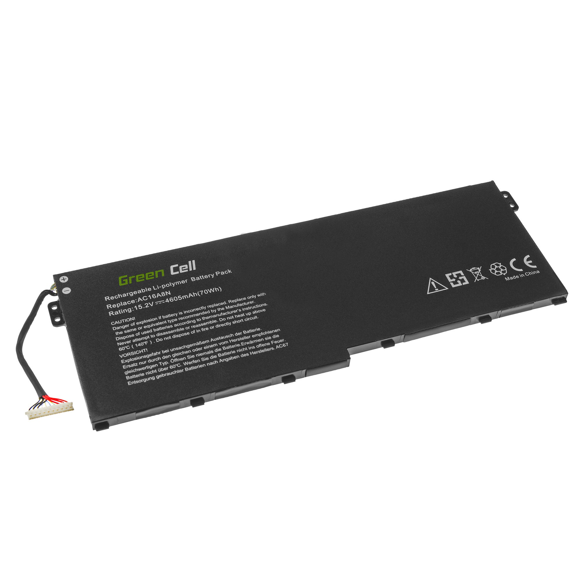 Batterij AC16A8N voor Acer Aspire V15 Nitro VN7-593G V17 Nitro VN7-793G / 15,2V 4605mAh
