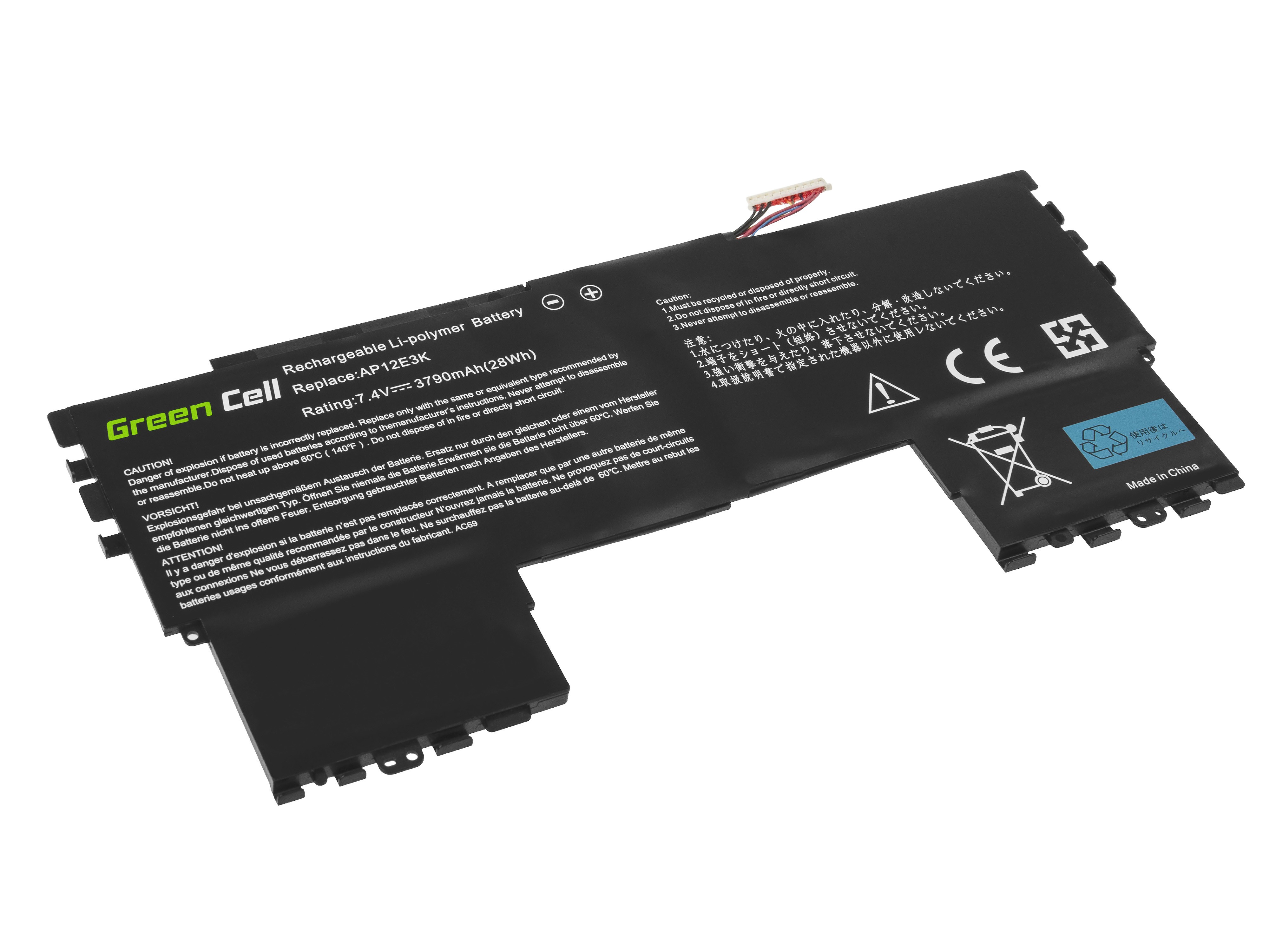 Batterij AP12E3K voor Acer Aspire S7-191