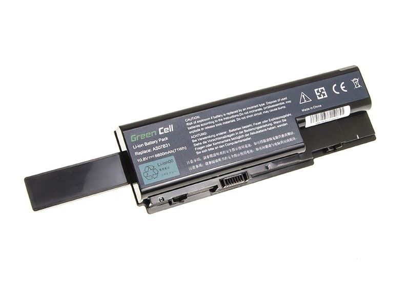 Batterij voor Acer Aspire 5520 AS07B31 AS07B32 / 11,1V 6600mAh
