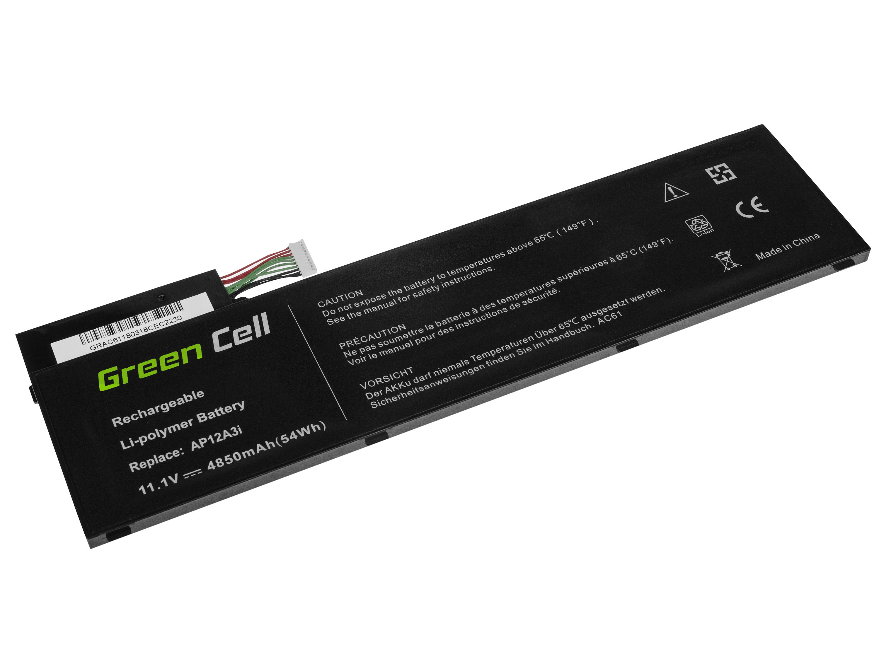 Batterij voor Acer Aspire Timeline Ultra M3 M5 / 11,1V 4850mAh