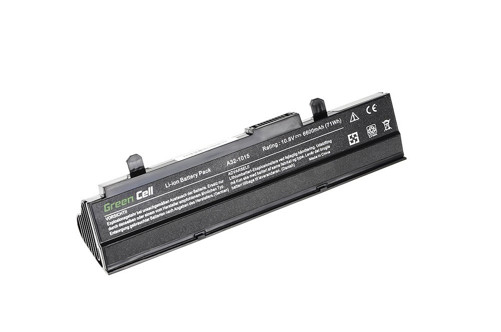 Batterij voor Asus Eee-PC 1015 1215 1215N 1215B (zwart) / 11,1V 6600mAh