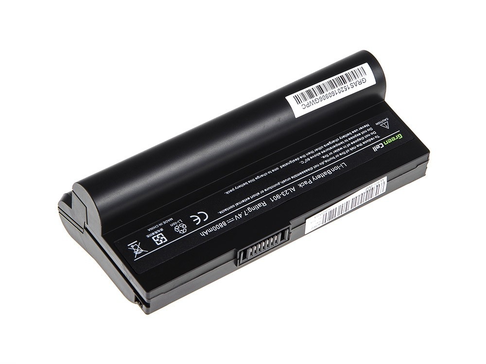 Batterij voor Asus Eee-PC 901 904 1000 1000H (zwart) / 7,4V 8800mAh
