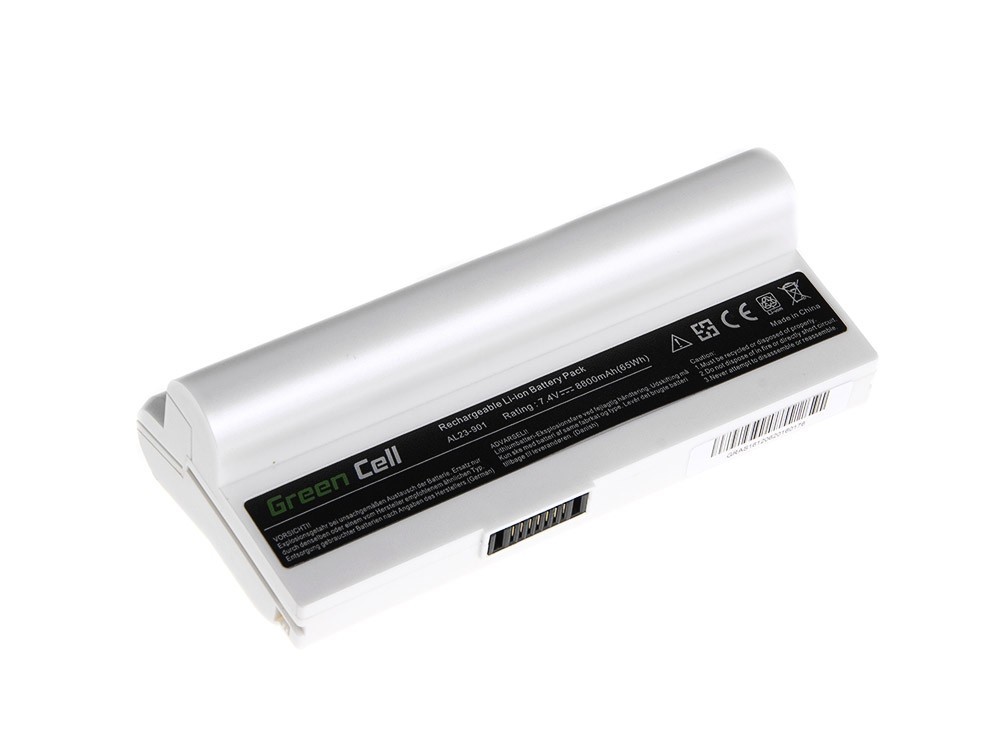 Batterij voor Asus Eee-PC 901 904 1000 1000H (wit) / 7,4V 8800mAh