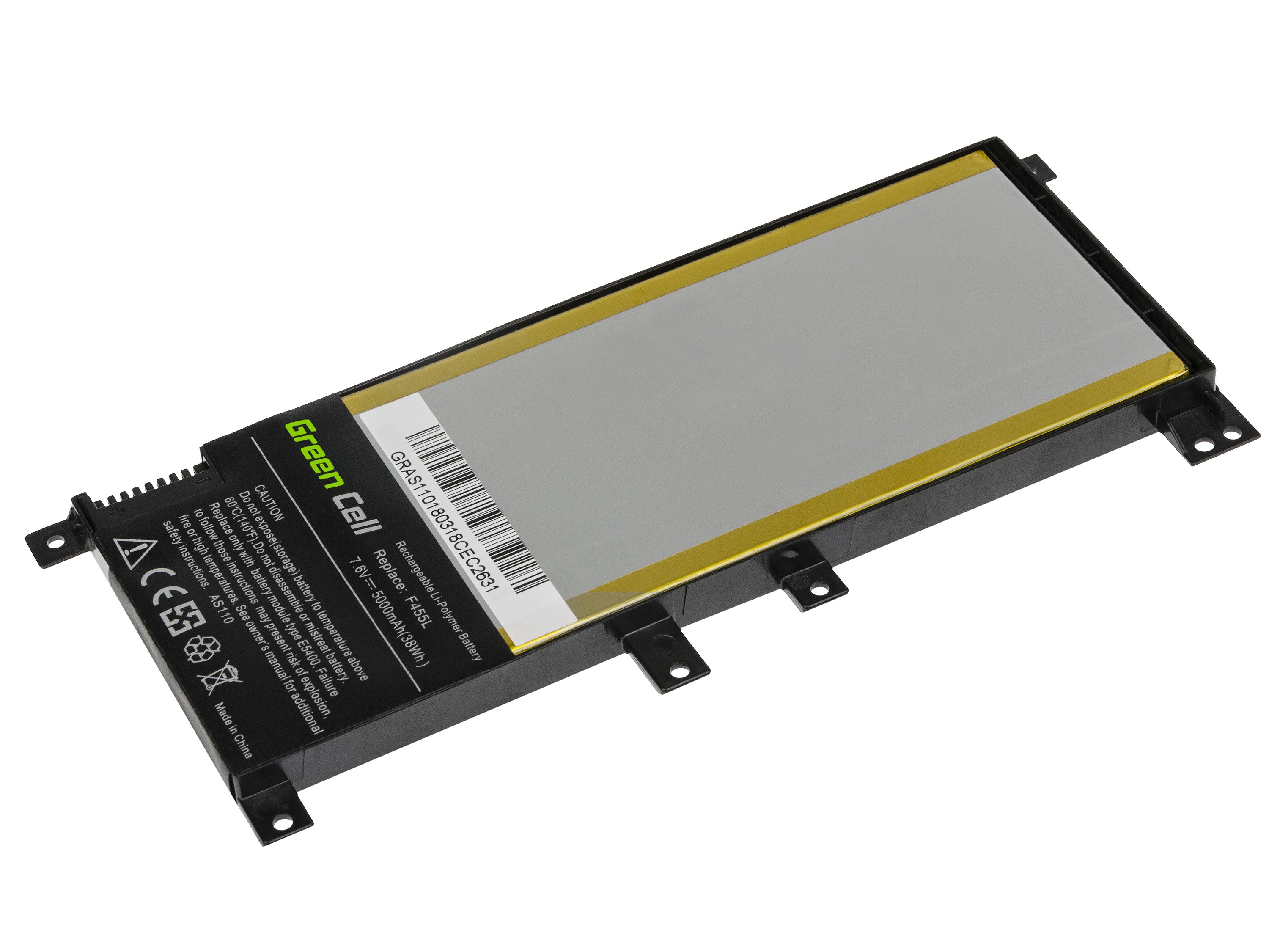 Batterij voor Asus F455L K455L R455L X455L / 7,6V 5000mAh