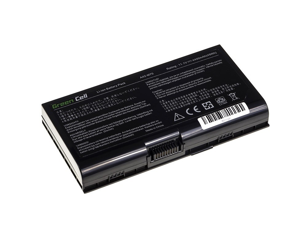Batterij voor Asus G71 G72 F70 M70 X71 / 11,1V 4400mAh
