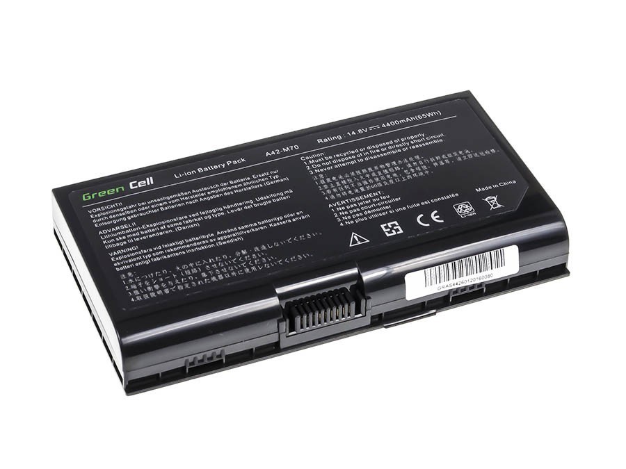 Groene cel batterij - Asus G71, G72, F70, M70, X71, Pro70 - 4400mAh