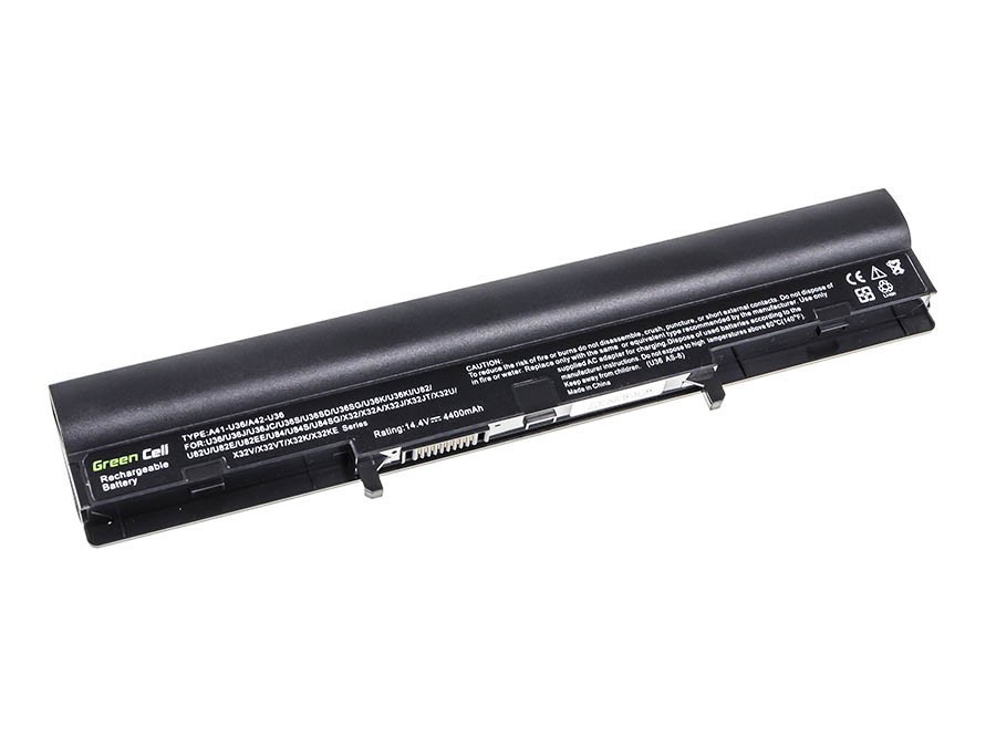 Batterij voor Asus U32 U32U X32 U36 U36J U36S (zwart) / 14,4V 4400mAh