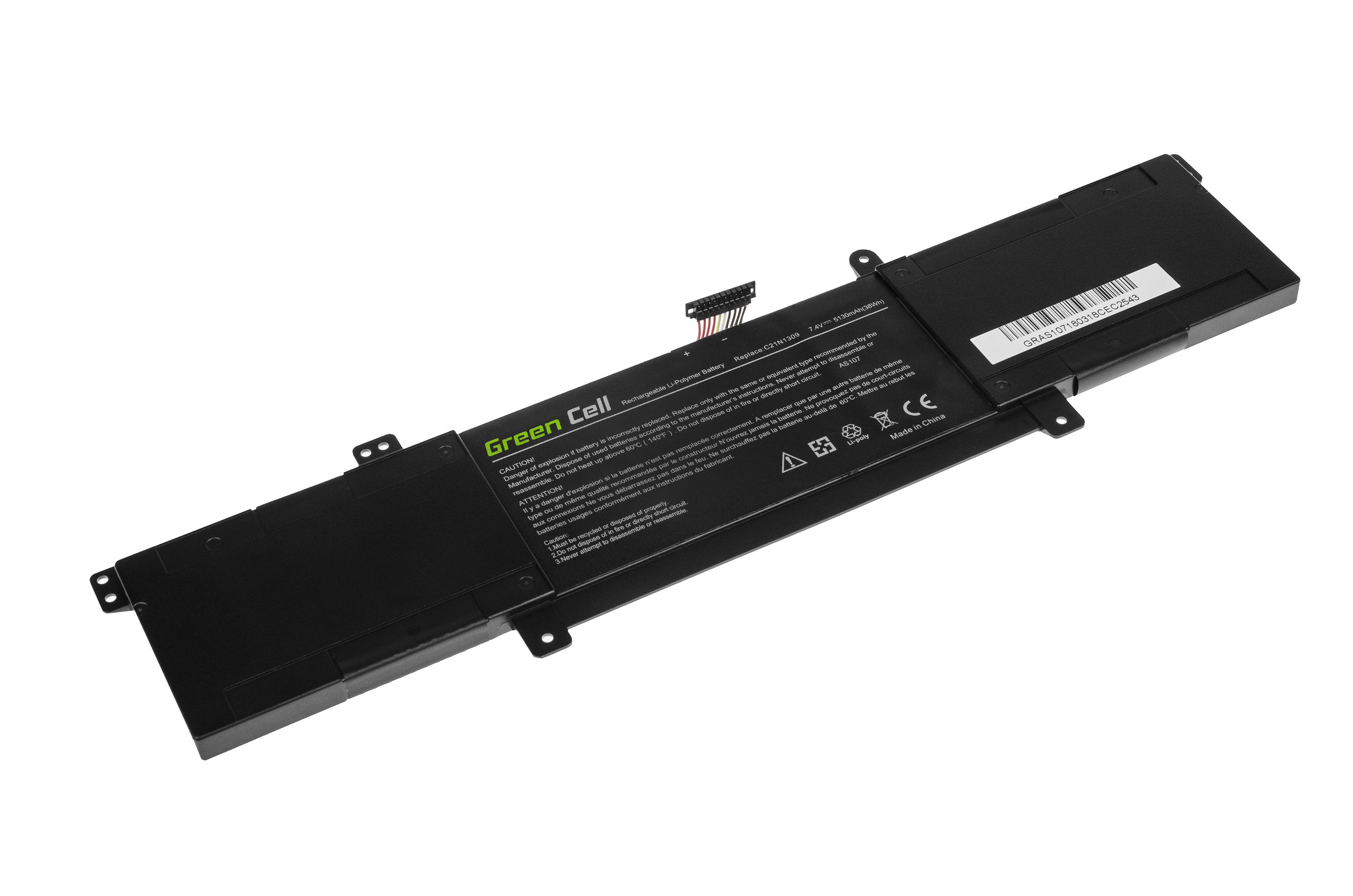 Batterij voor Asus VivoBook Q301 S301 S301L / 7,4V 5130mAh