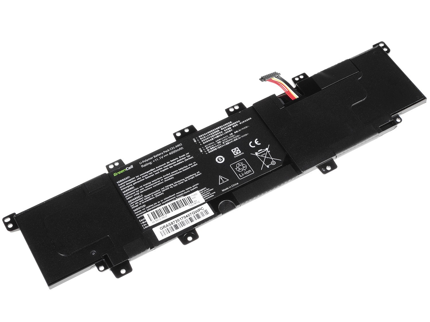 Batterij voor Asus VivoBook S300 S300C S400 S400C X402 X402C / 11,1V 4000mAh
