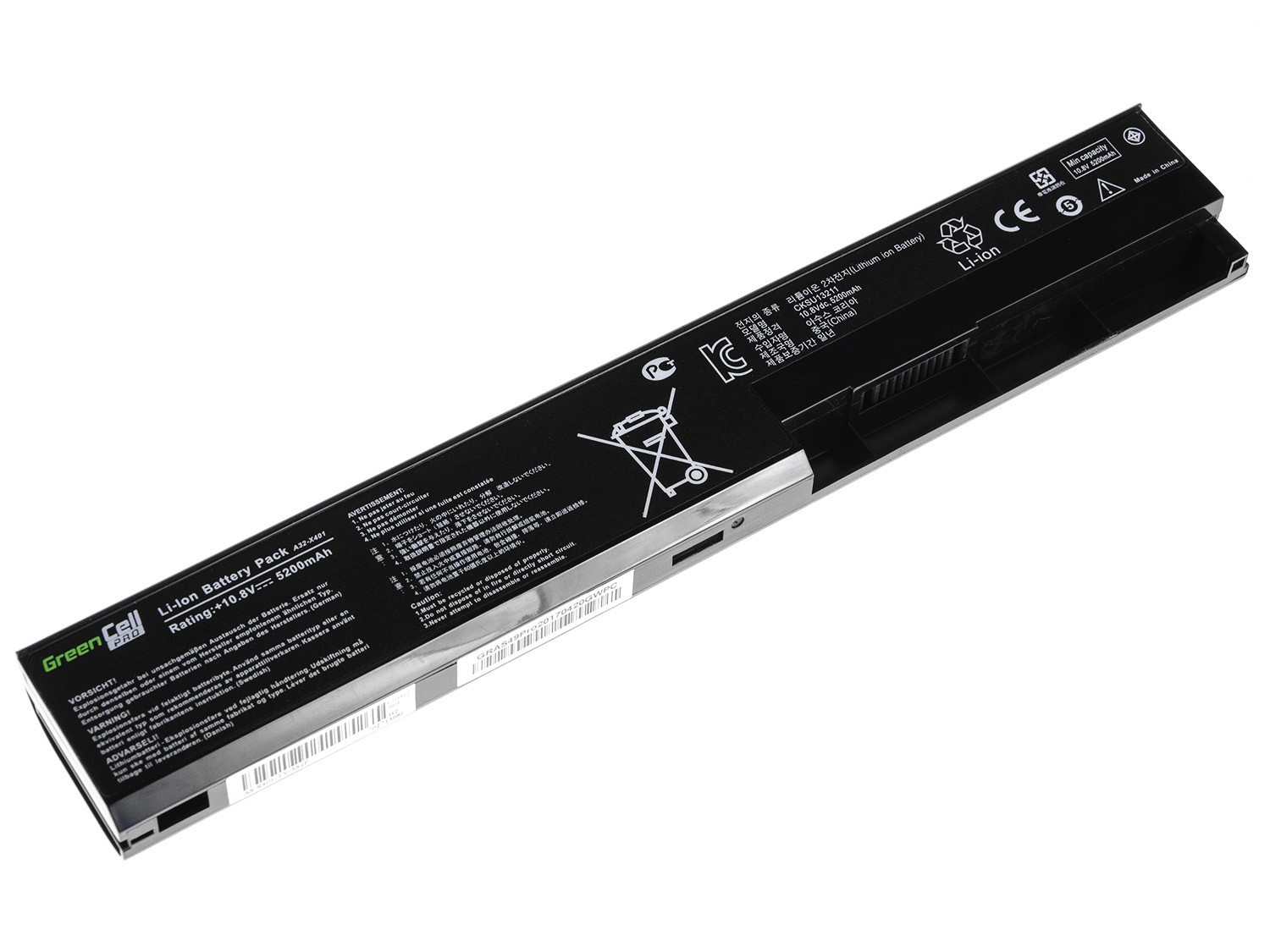Batterij voor Asus X301 X301A X401 X501 / 11,1V 5200mAh