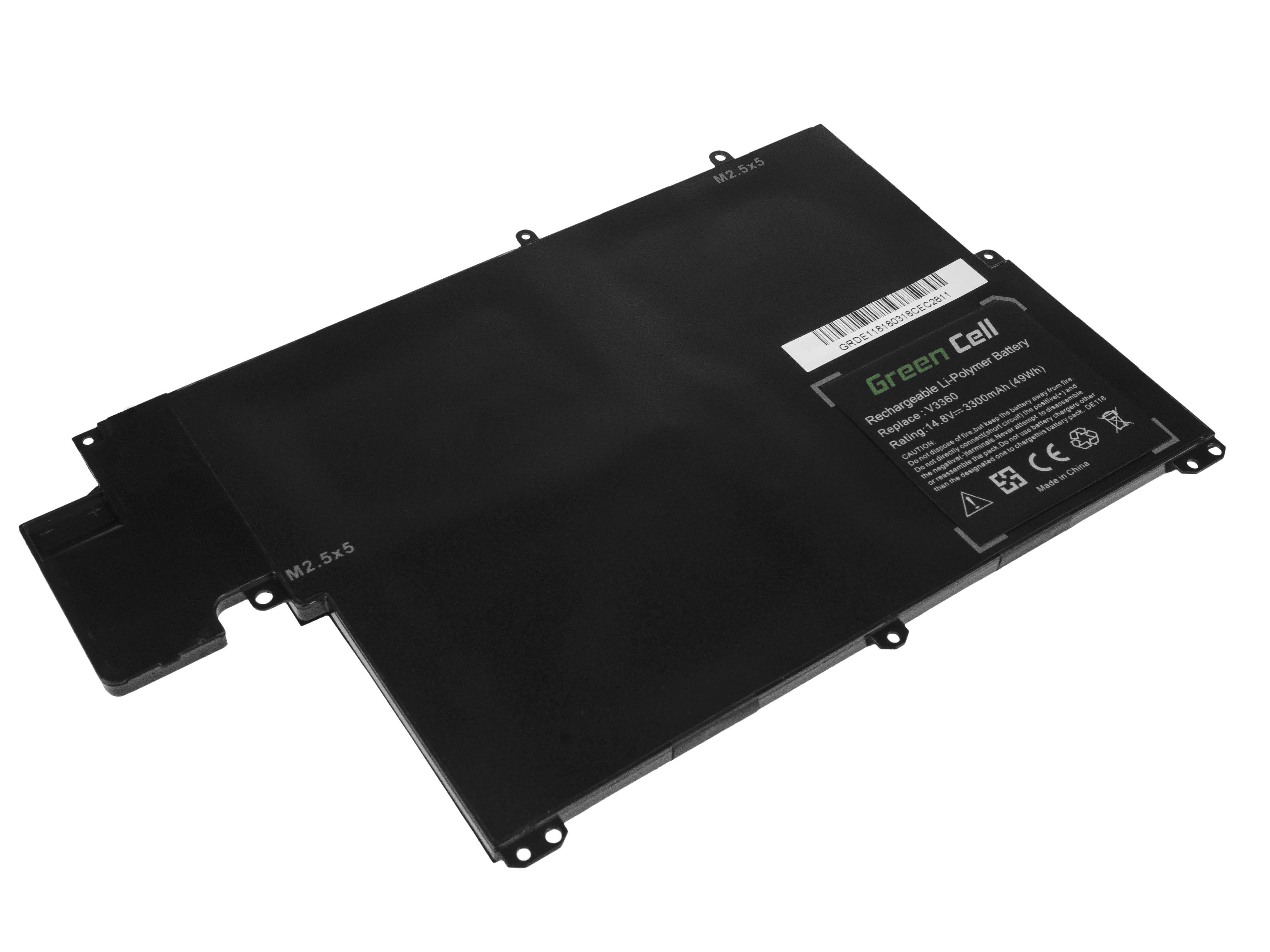 Batterij voor Dell Vostro 3360 Inspiron 13z 5323 TKN25 / 14,4V 3300mAh