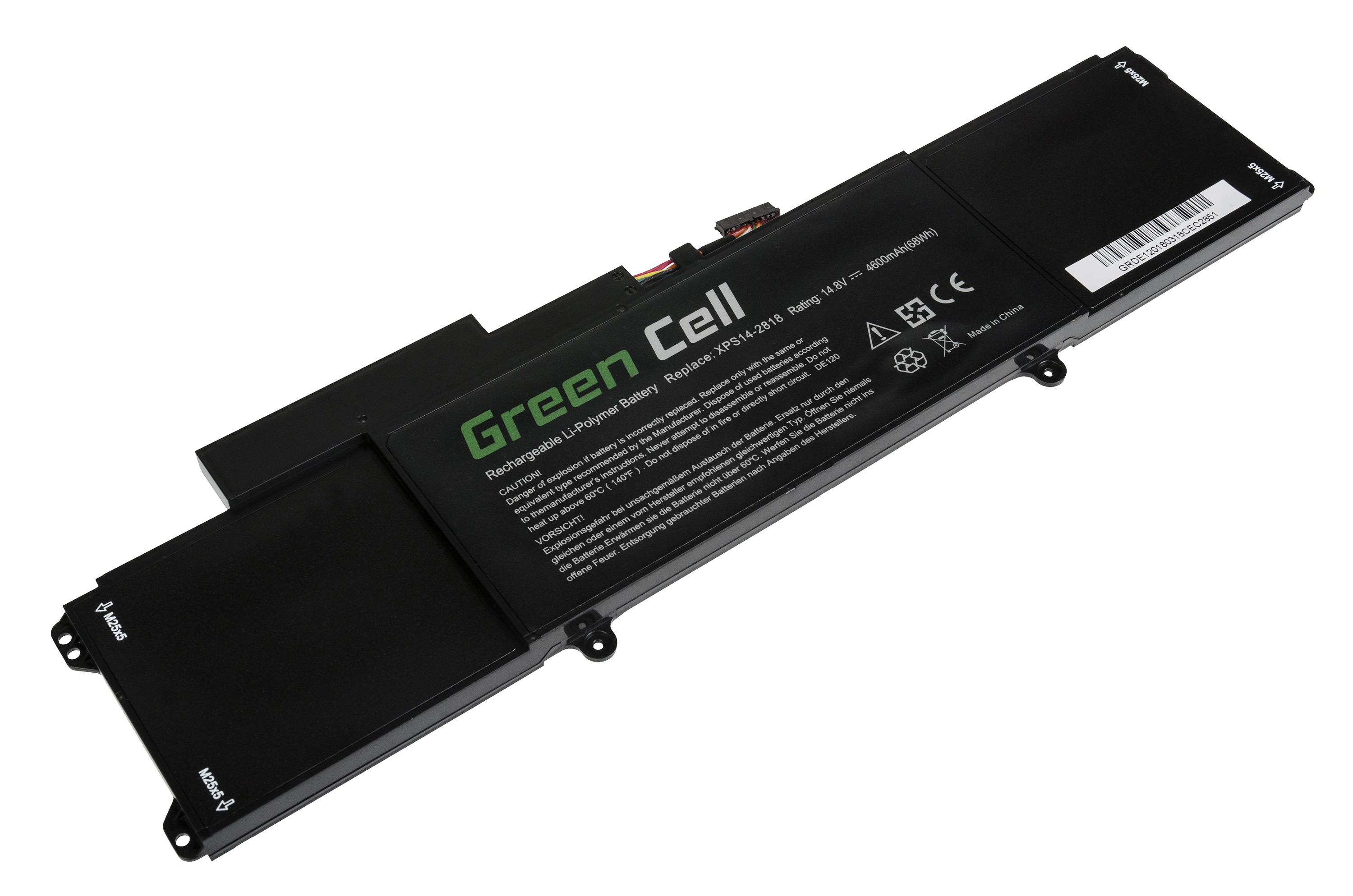 Batterij voor Dell XPS 14 L421X / 14,4V 4600mAh