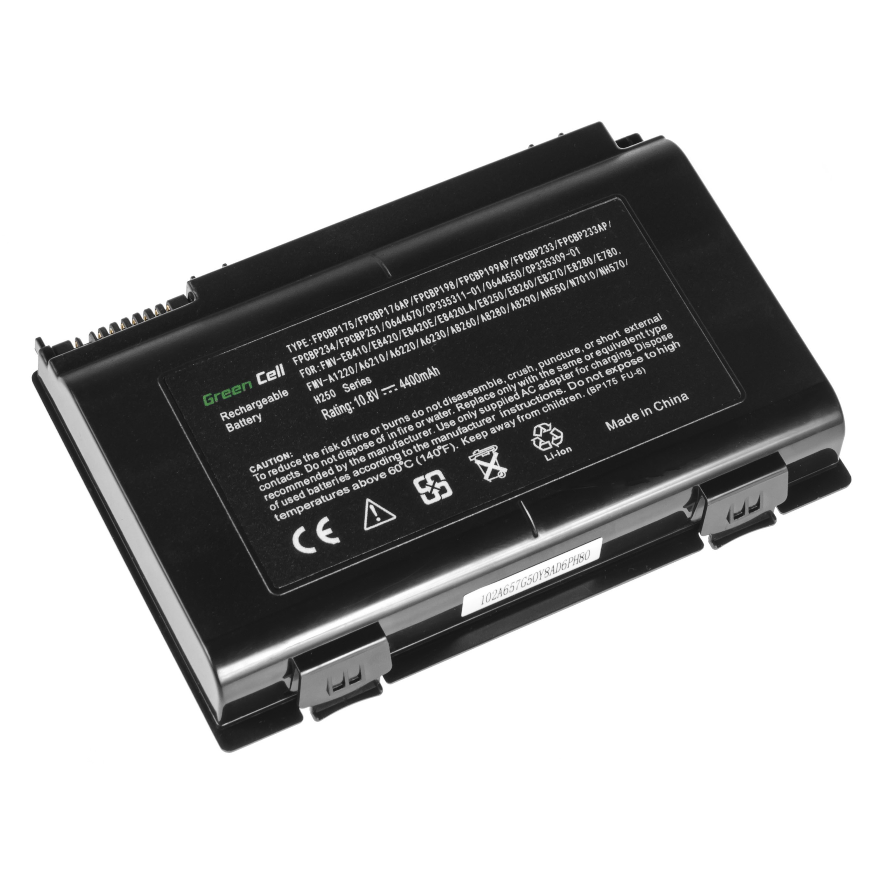 Batterij voor Fujitsu-Siemens LifeBook E8410 E8420 E780 N7010 AH550 NH570 / 11,1V 4400mAh