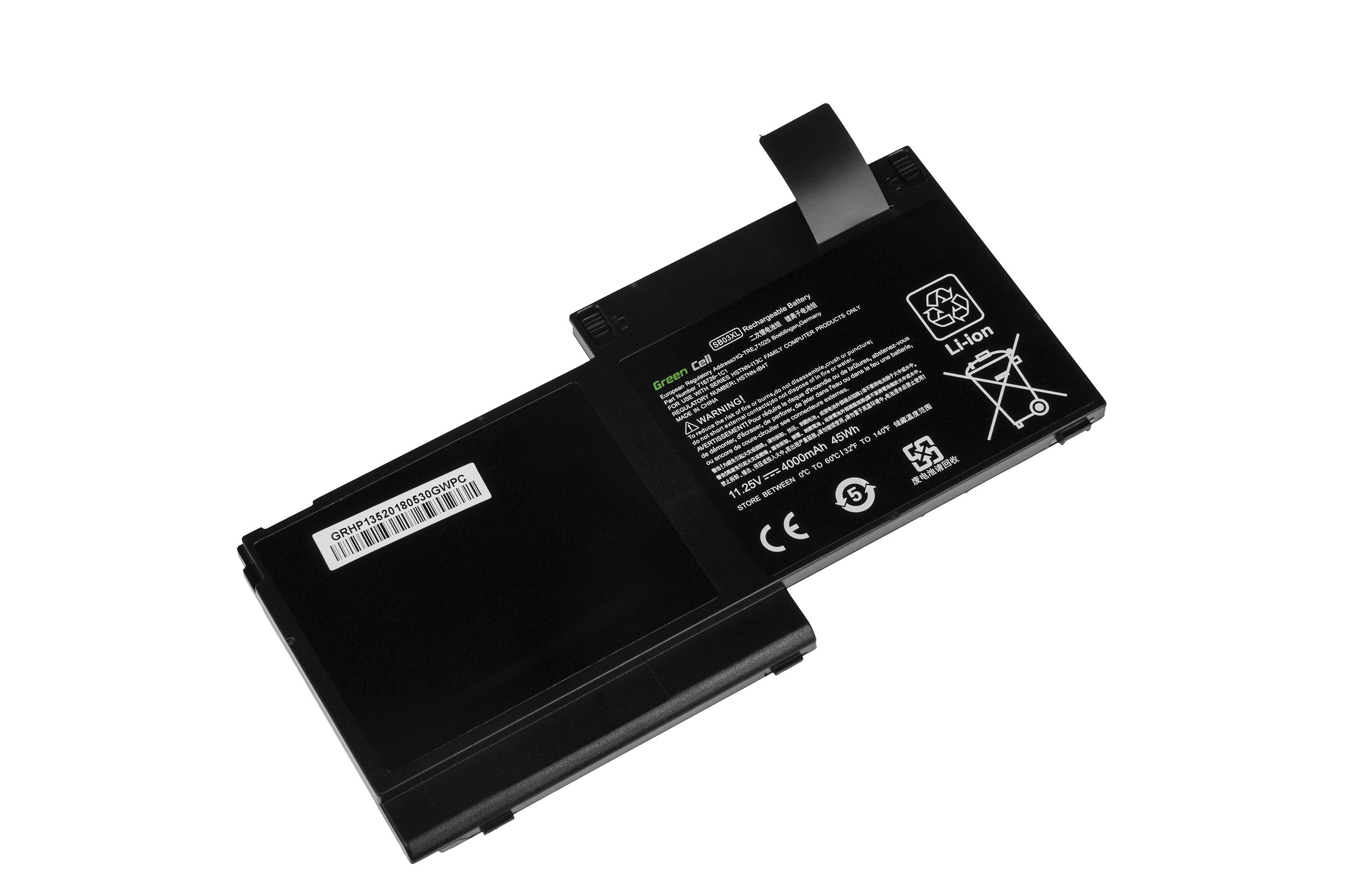 Batterij voor HP EliteBook 720 G1 G2 820 G1 G2 / 11,25V 4000mAh