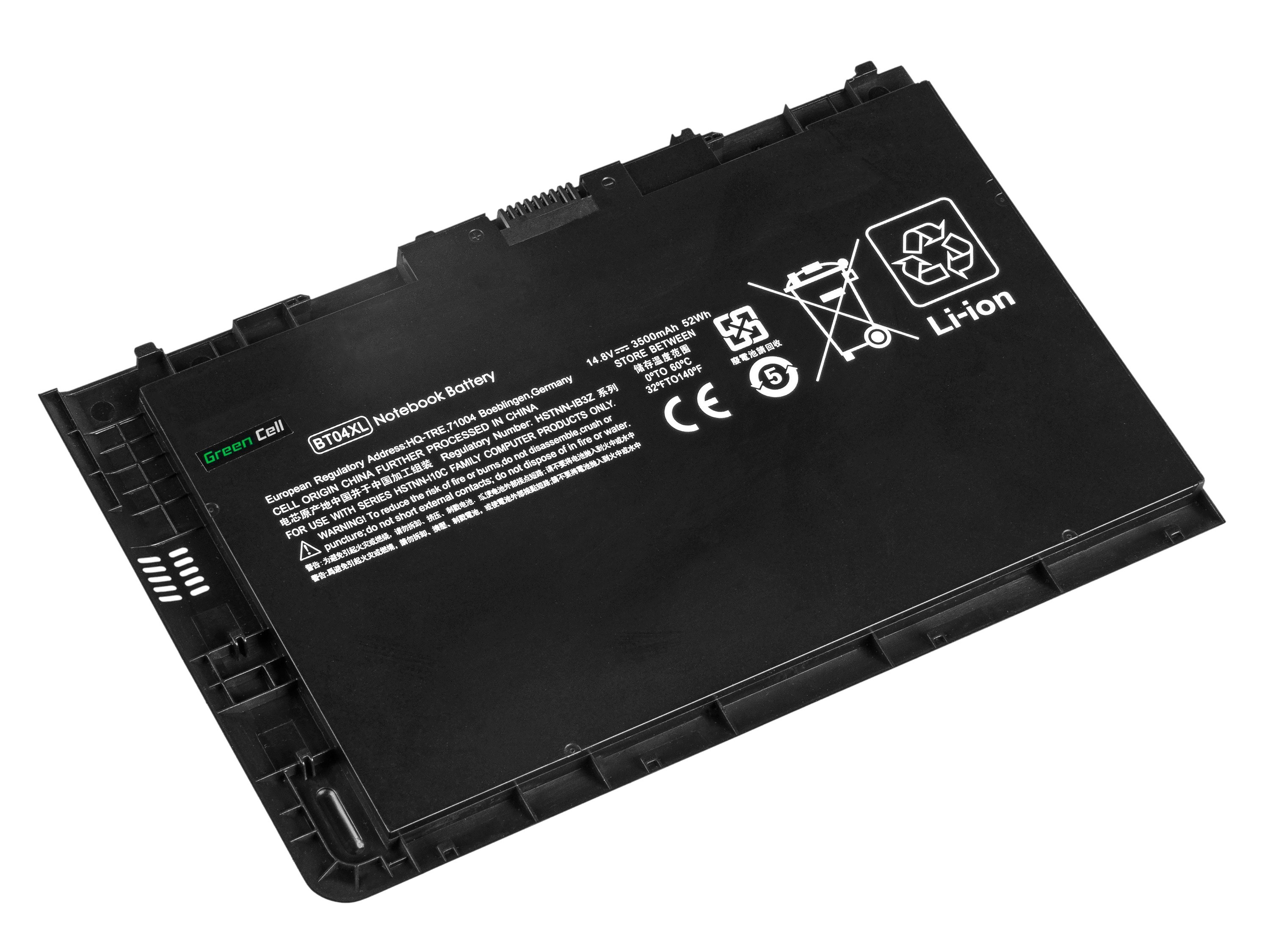 Batterij voor HP EliteBook Folio 9470m 9480m / 14,4V 3500mAh