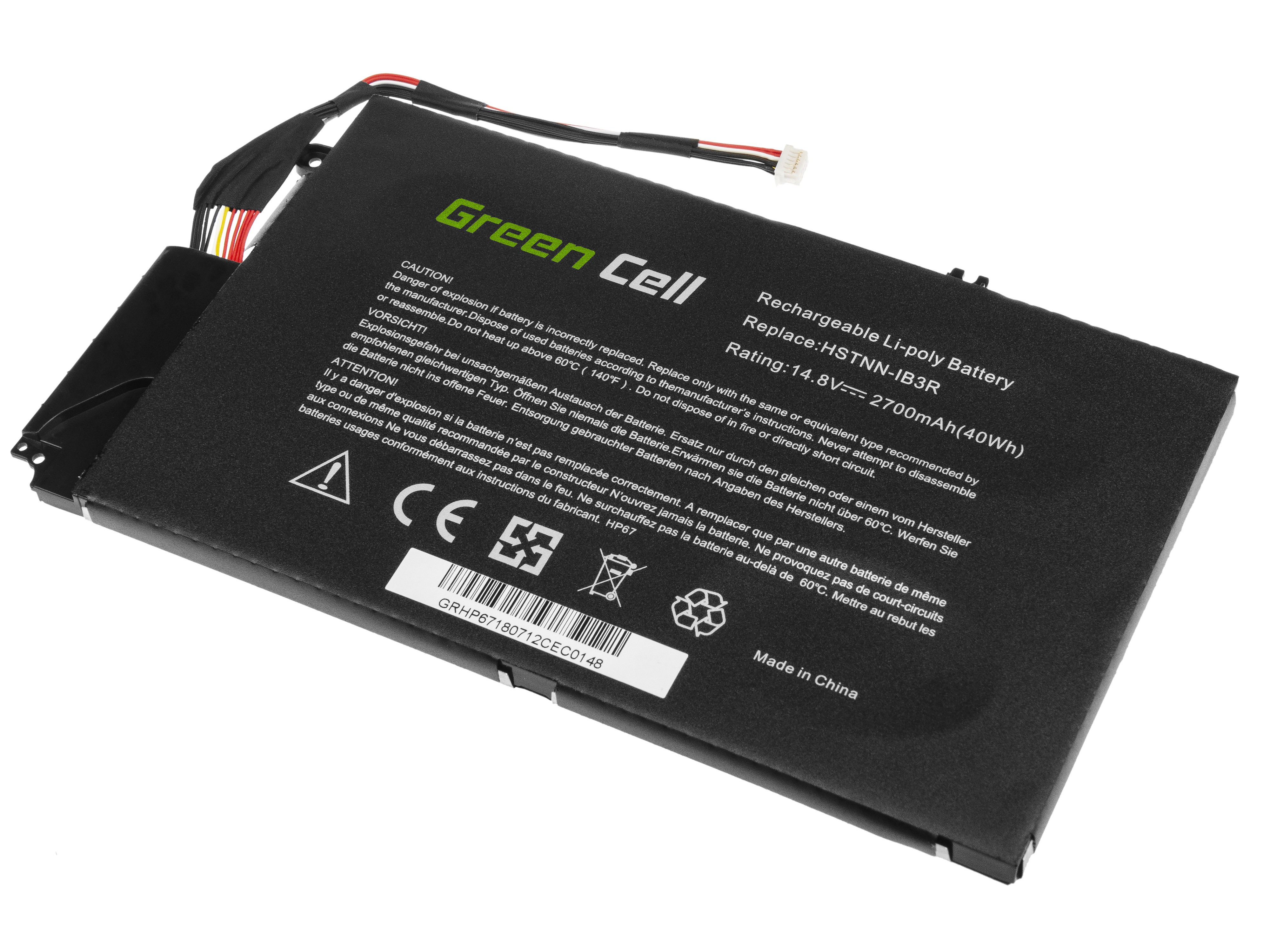 Batterij voor HP Envy 4-1000 4-1100 4-1120EW 4-1120SW 4-1130EW 14.8V / 14,4V 2700mAh