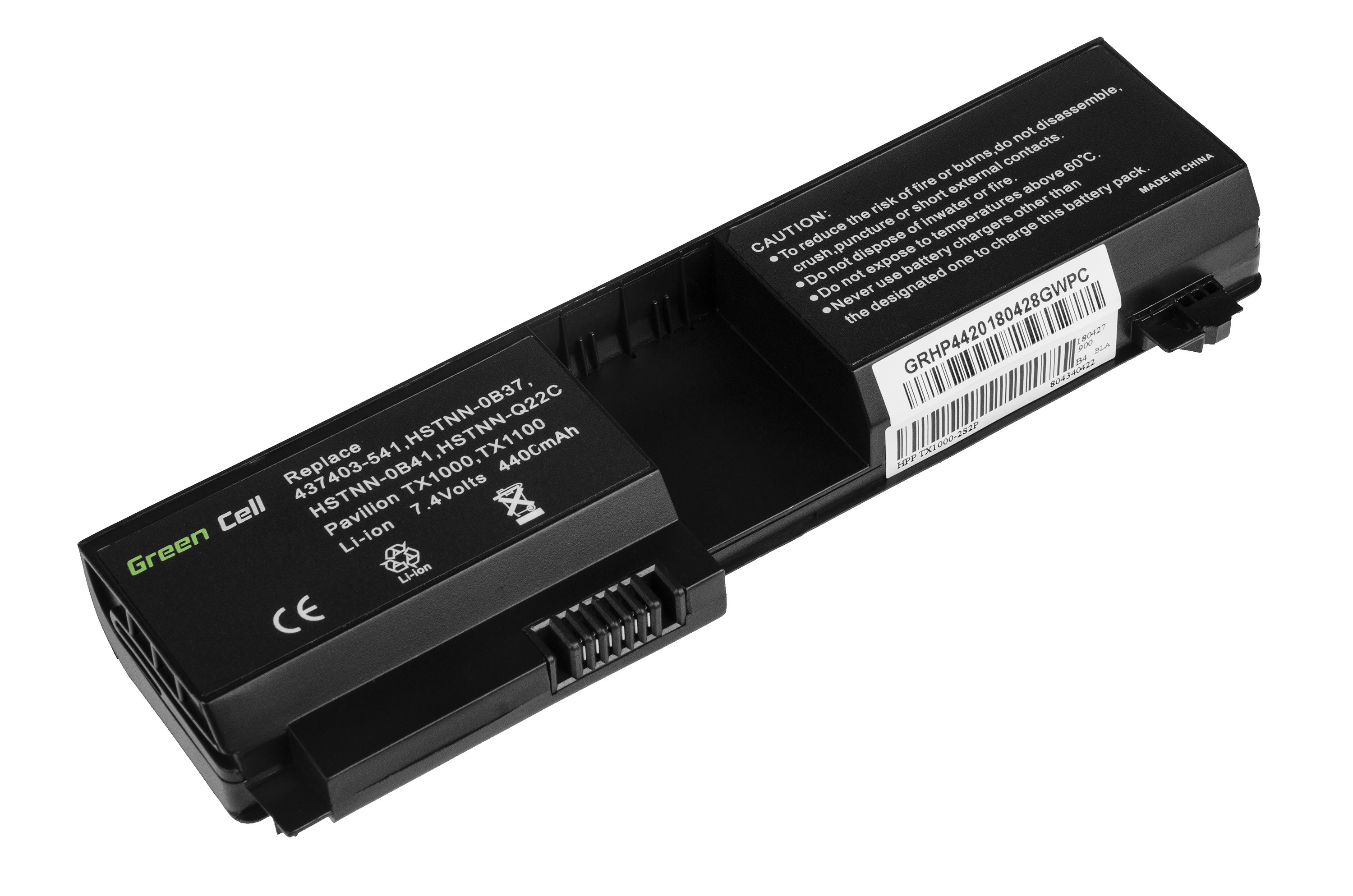 Batterij voor HP Pavilion TX1000 TX2000 TX2500 / 7,4V 4400mAh