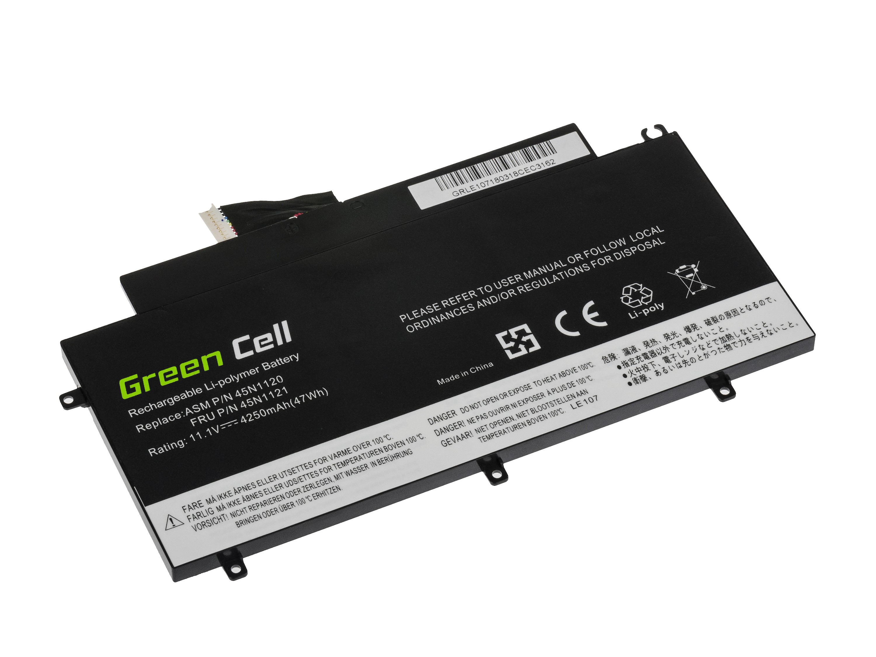 Batterij voor Lenovo ThinkPad T431s / 11,1V 4250mAh