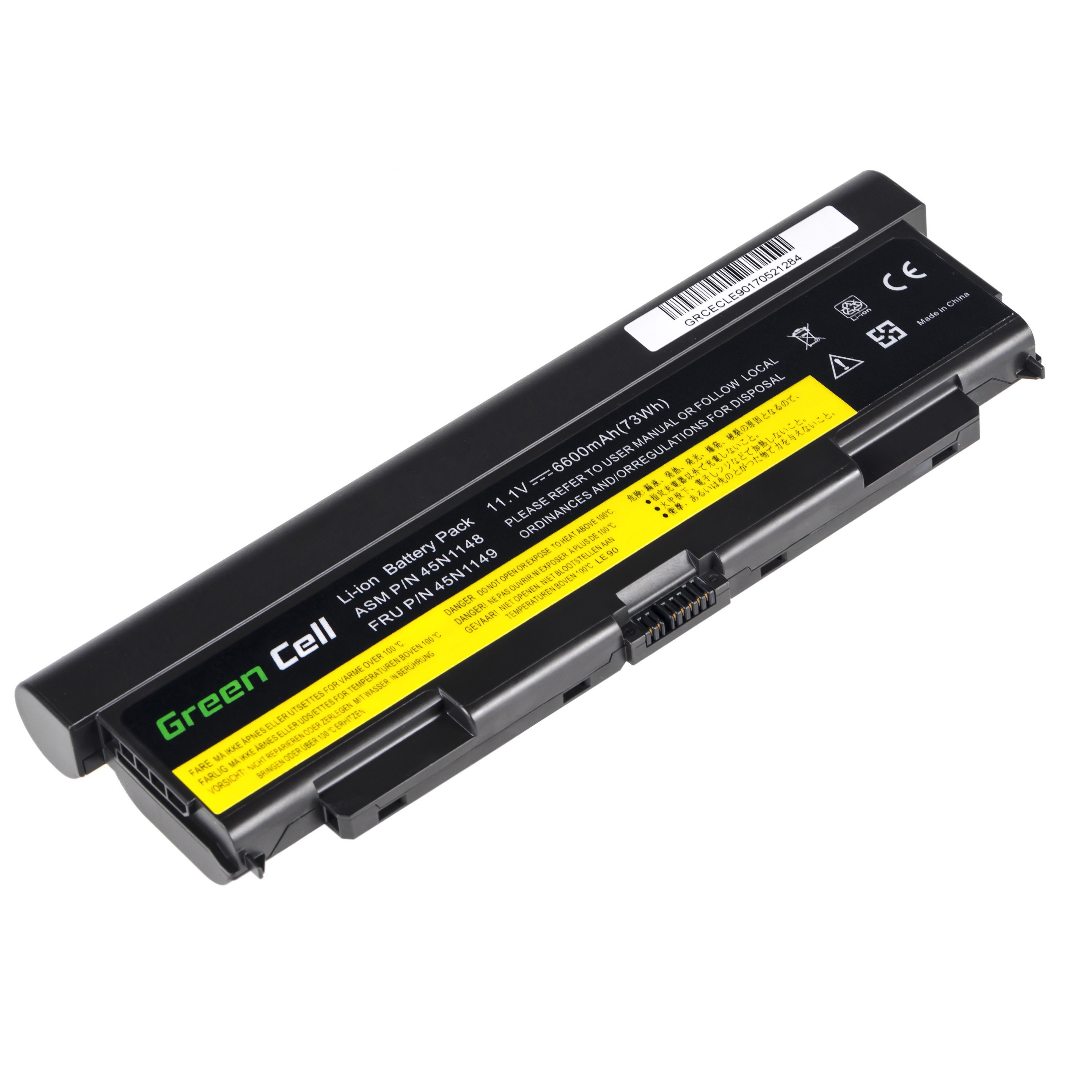Batterij voor Lenovo ThinkPad T440P T540P W540 W541 L440 L540 / 11,1V 6600mAh