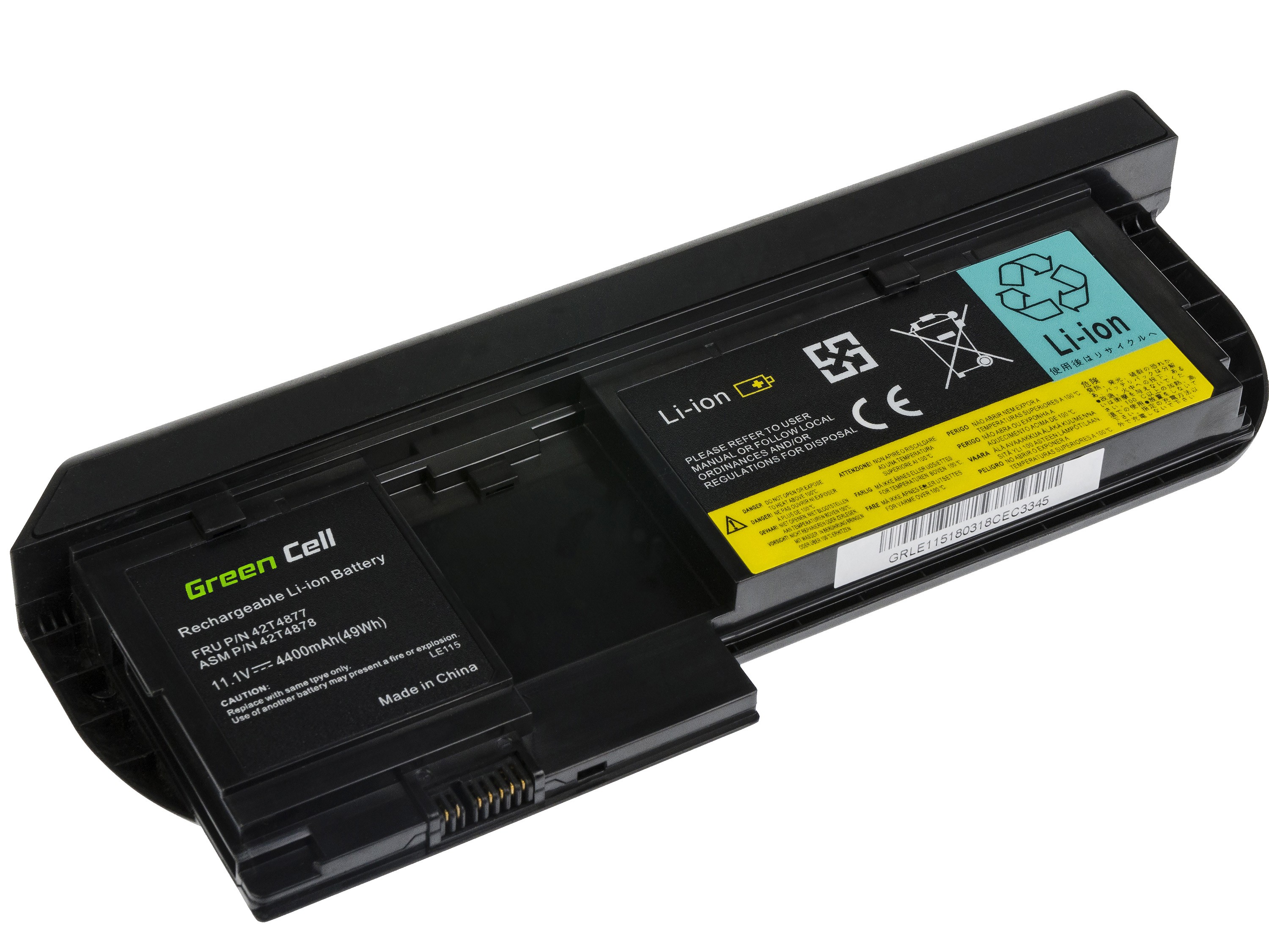 Batterij voor Lenovo ThinkPad Tablet X220 X220i X220t X230 X230i X230t / 11,1V 4400mAh