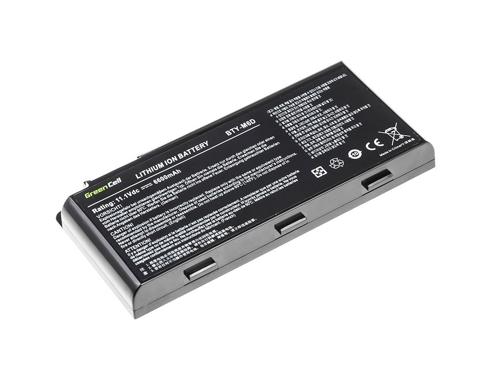Batterij voor MSI GT60 GT70 GT660 GT680 GT683 GT780 GT783 GX660 GX680 GX780 / 11,1V 6600mAh