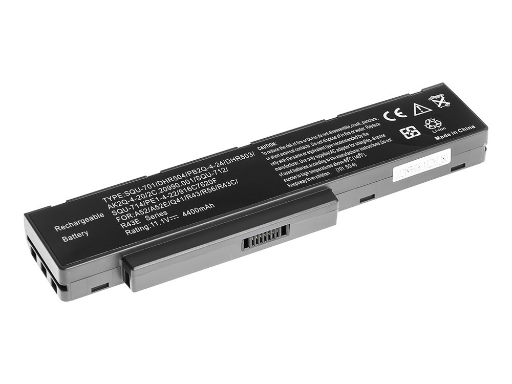 Batterij voor Packard Bell EASYNOTE MB55 MB85 MH35 MH45 MH88 MV/V / 11,1V 4400mAh