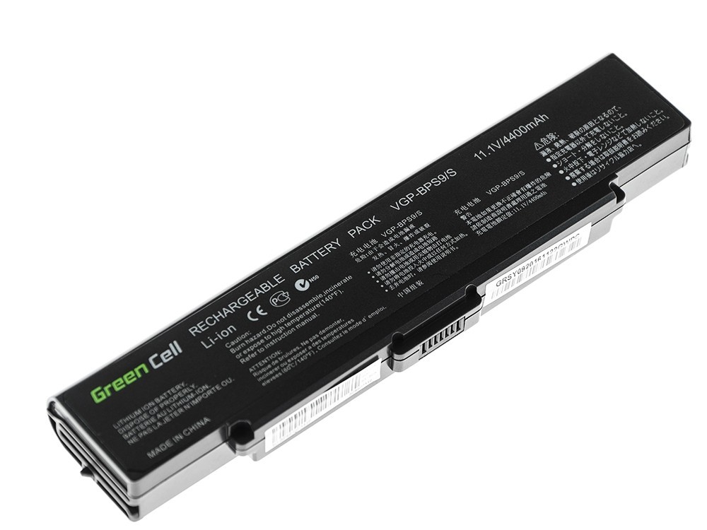 Batterij voor Sony Vaio VGN-AR570 CTO VGN-AR670 CTO VGN-AR770 (zwart) / 11,1V 4400mAh